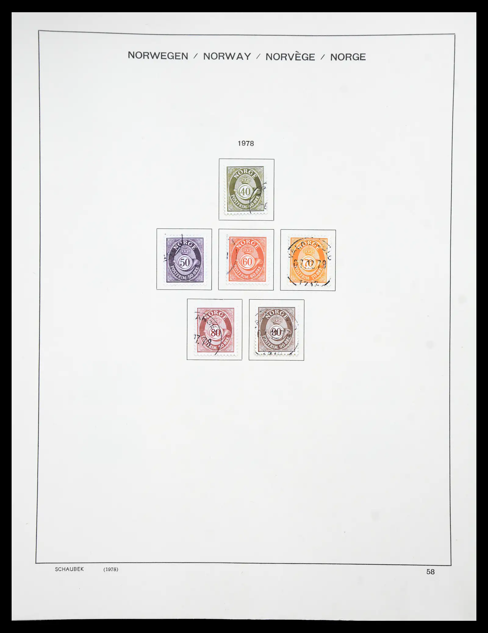 41108 0054 - Stamp collection 41108 Norway 1855-1979.