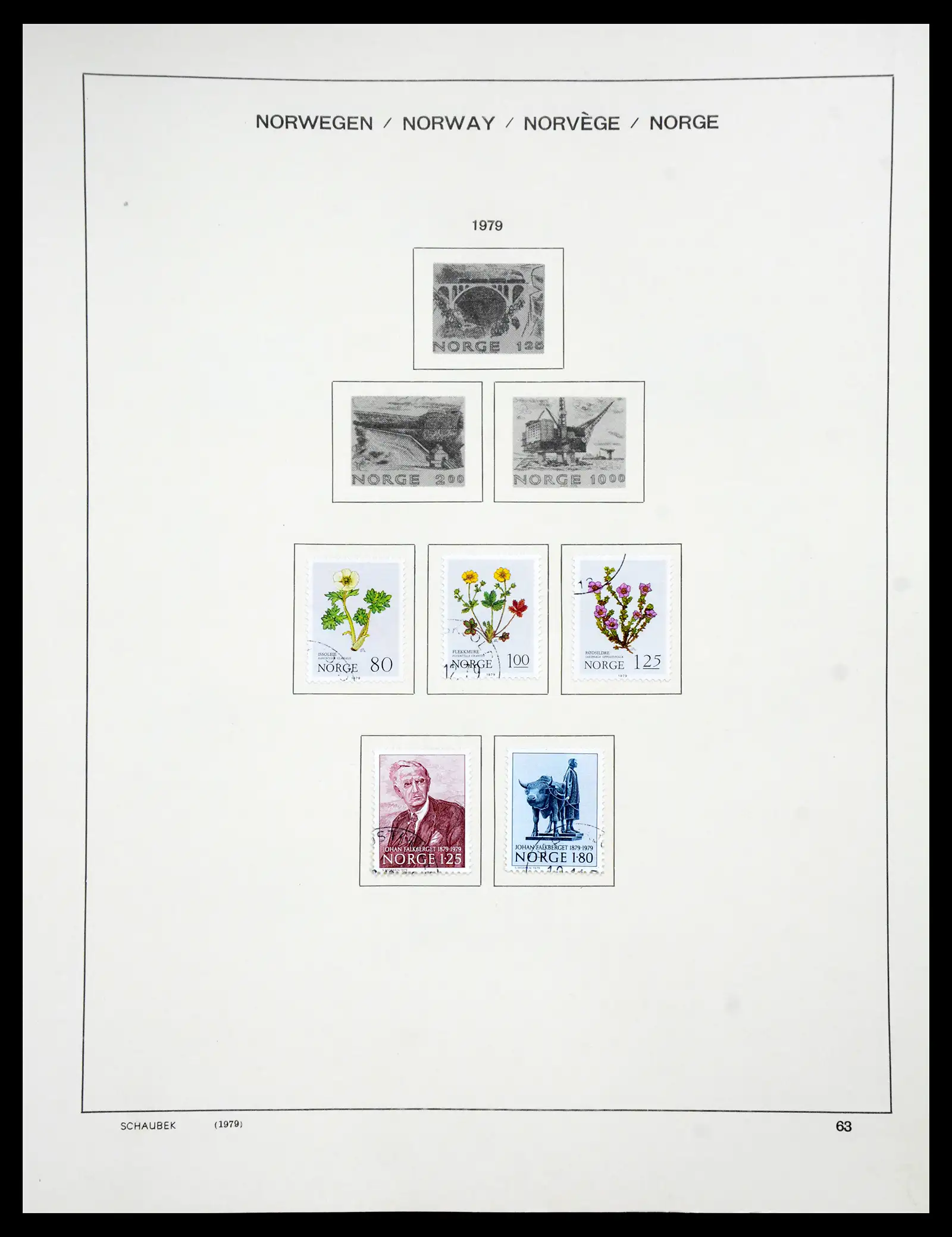 41108 0060 - Stamp collection 41108 Norway 1855-1979.