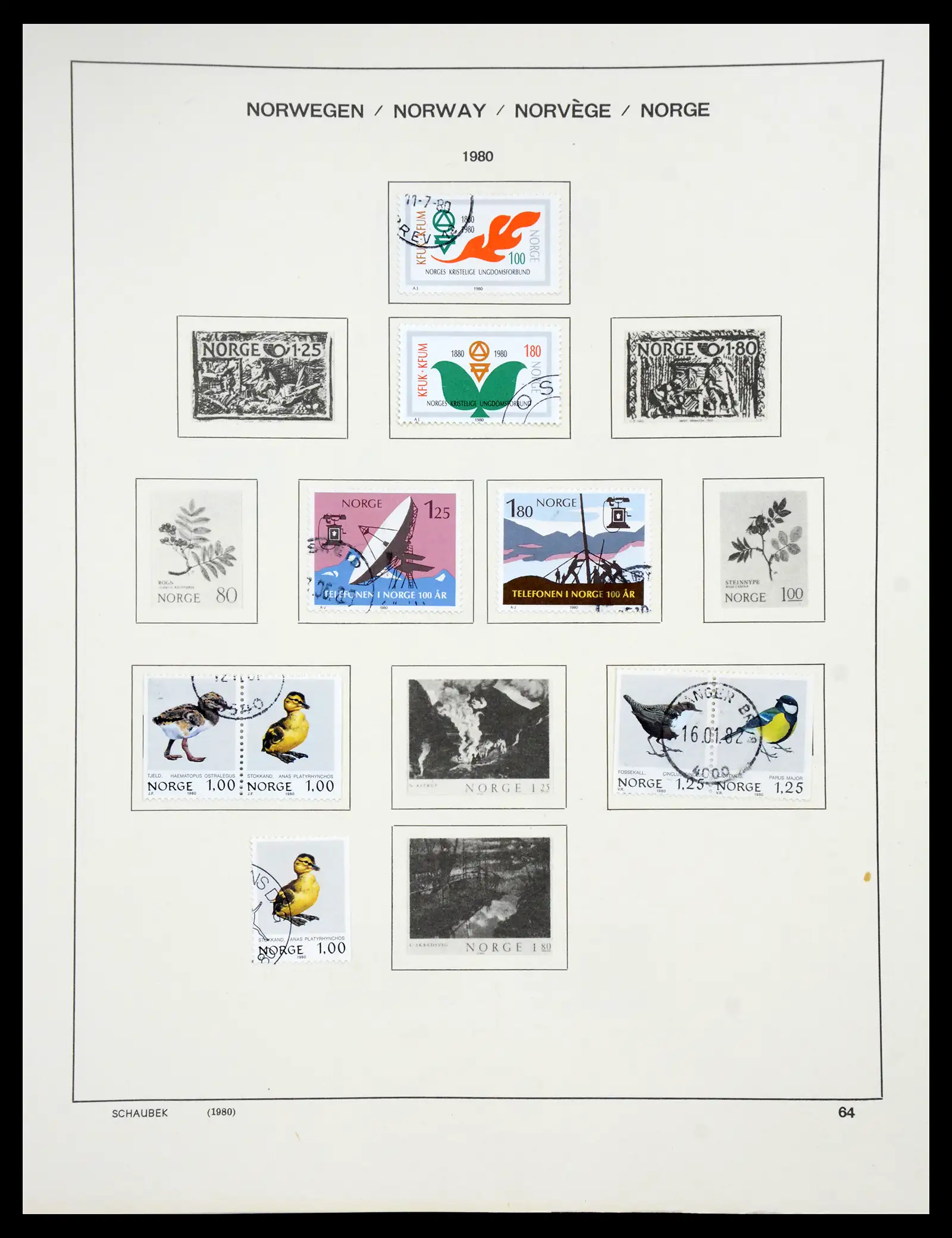 41108 0061 - Stamp collection 41108 Norway 1855-1979.