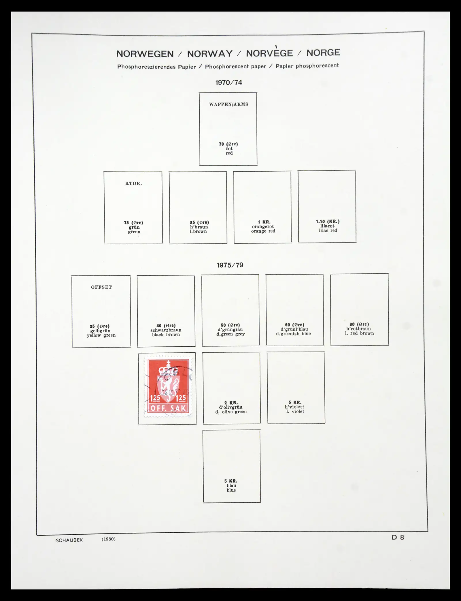41108 0069 - Stamp collection 41108 Norway 1855-1979.
