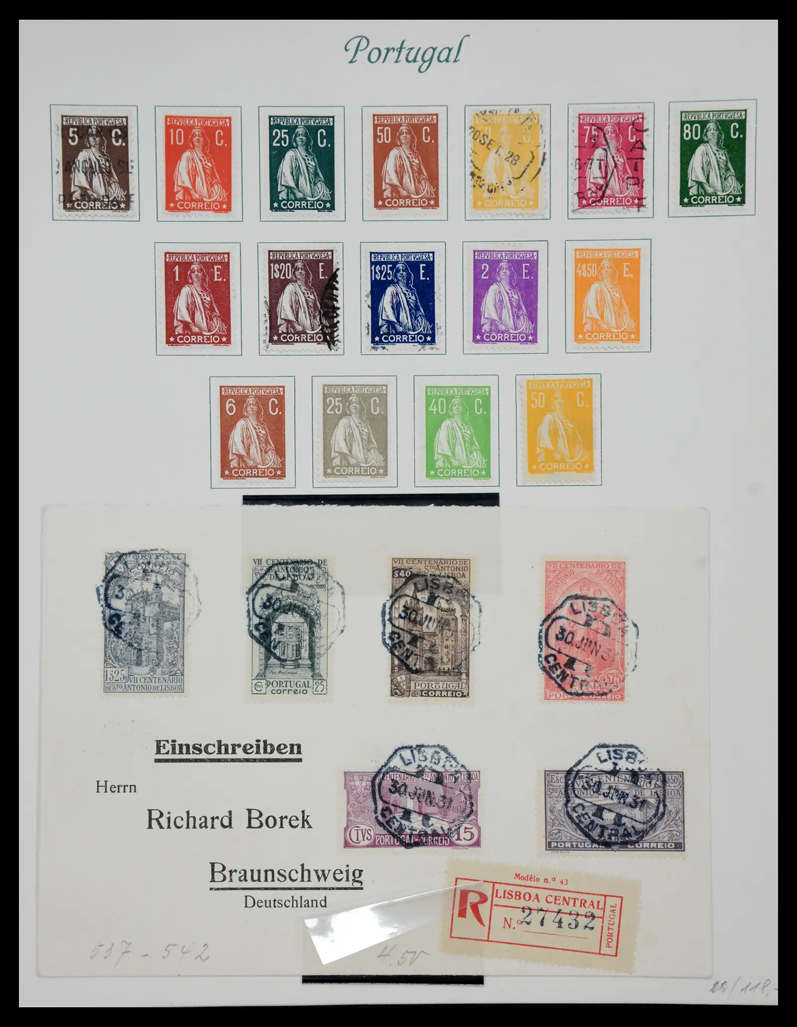 41109 0029 - Stamp collection 41109 Portugal 1853-1931.