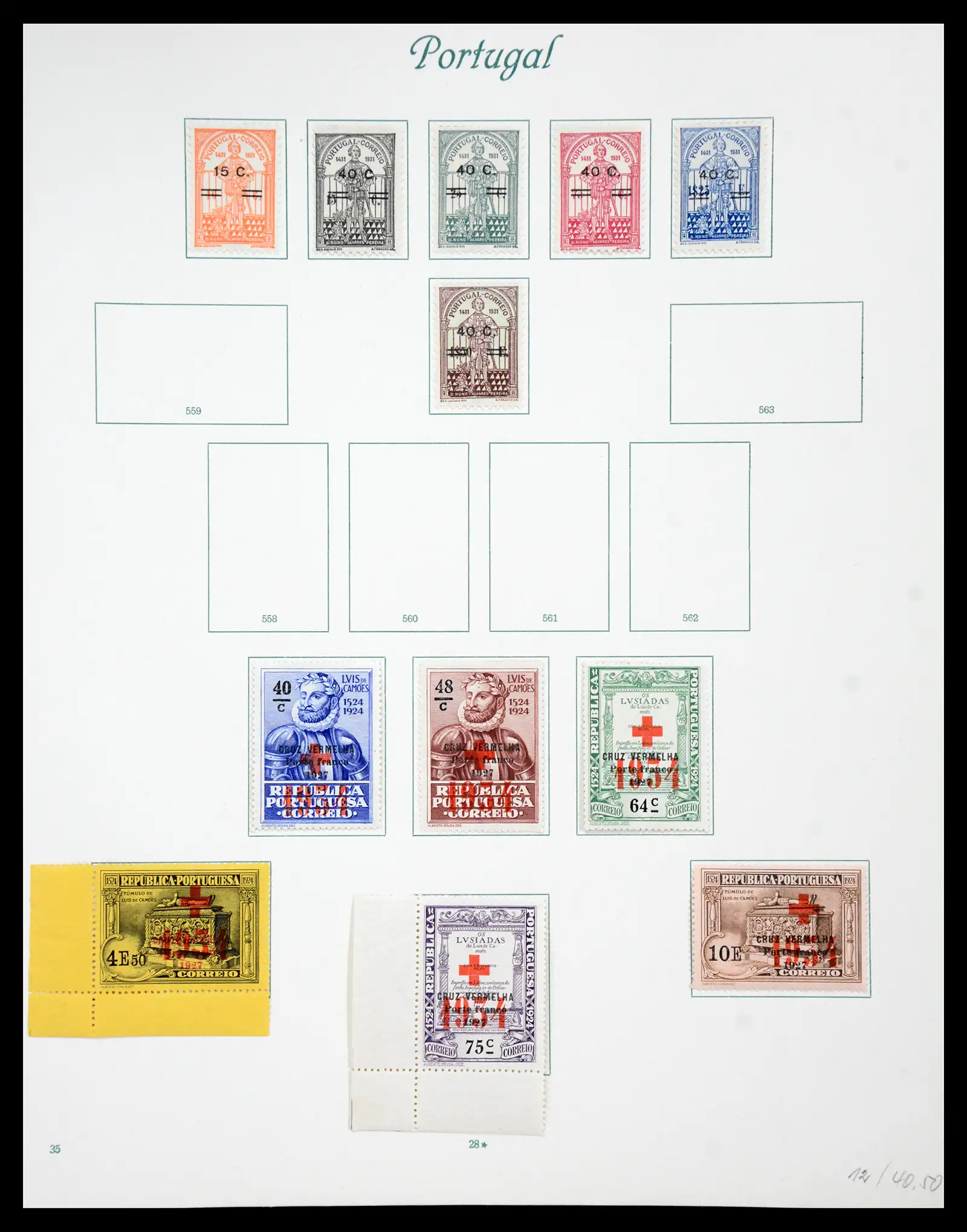41109 0033 - Stamp collection 41109 Portugal 1853-1931.