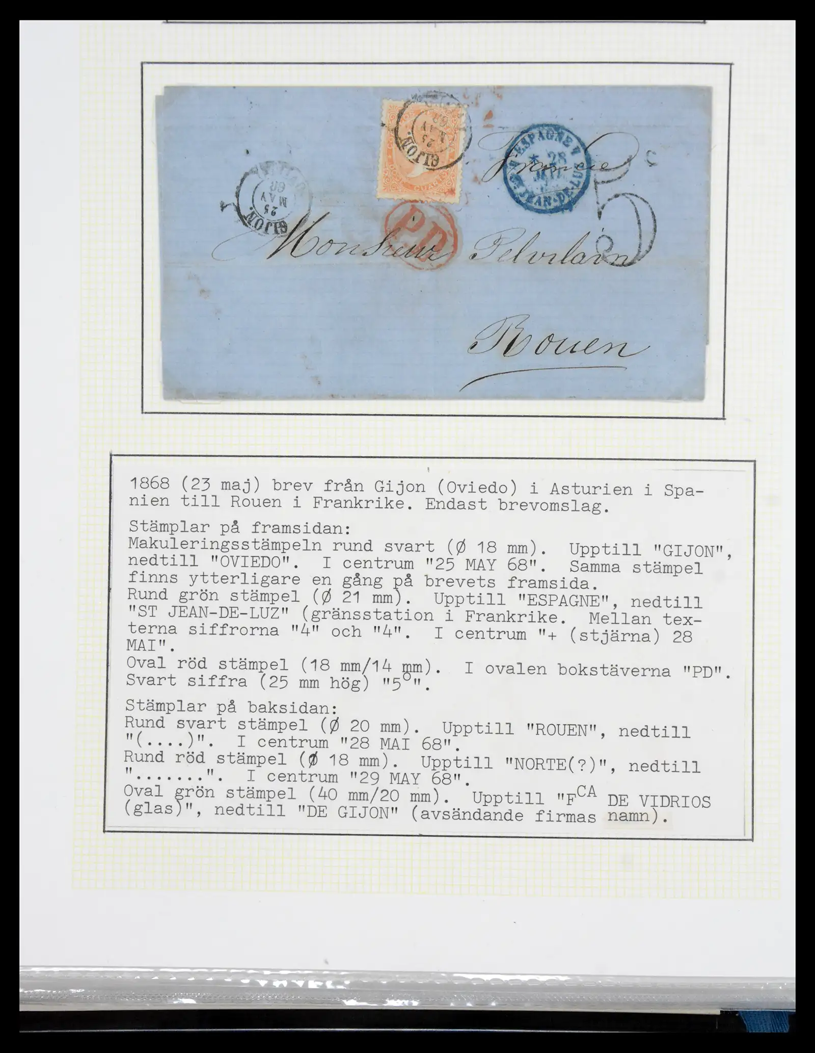 41110 0027 - Postzegelverzameling 41110 Spanje klassiek 1850-1900.