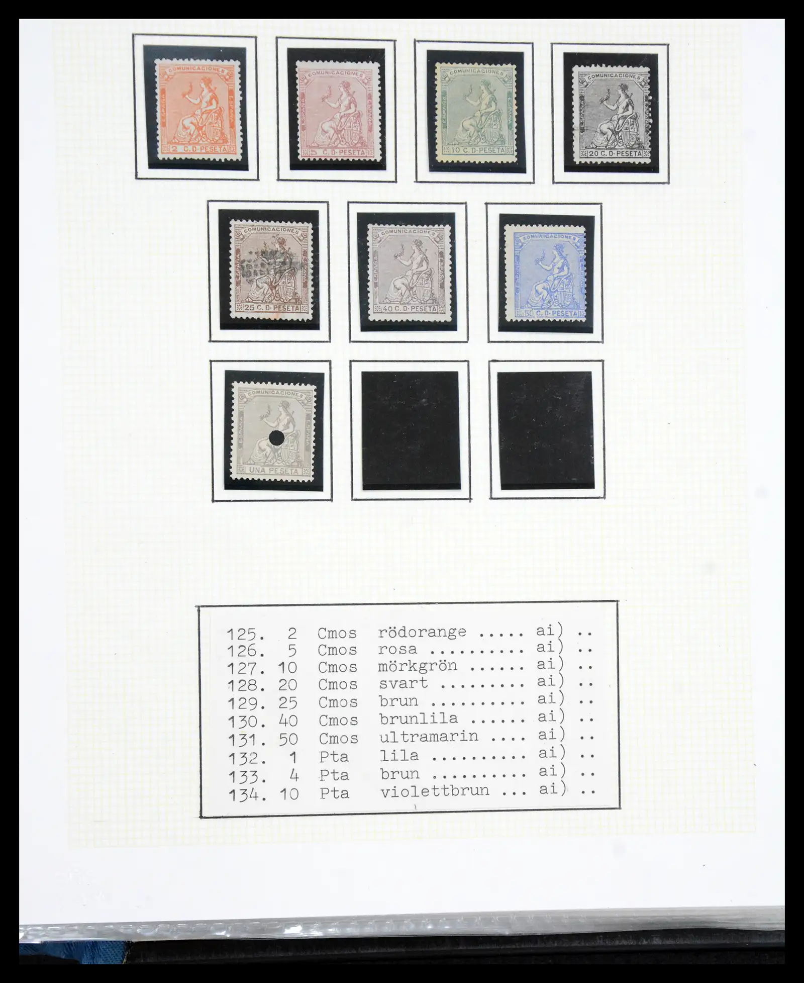 41110 0039 - Postzegelverzameling 41110 Spanje klassiek 1850-1900.