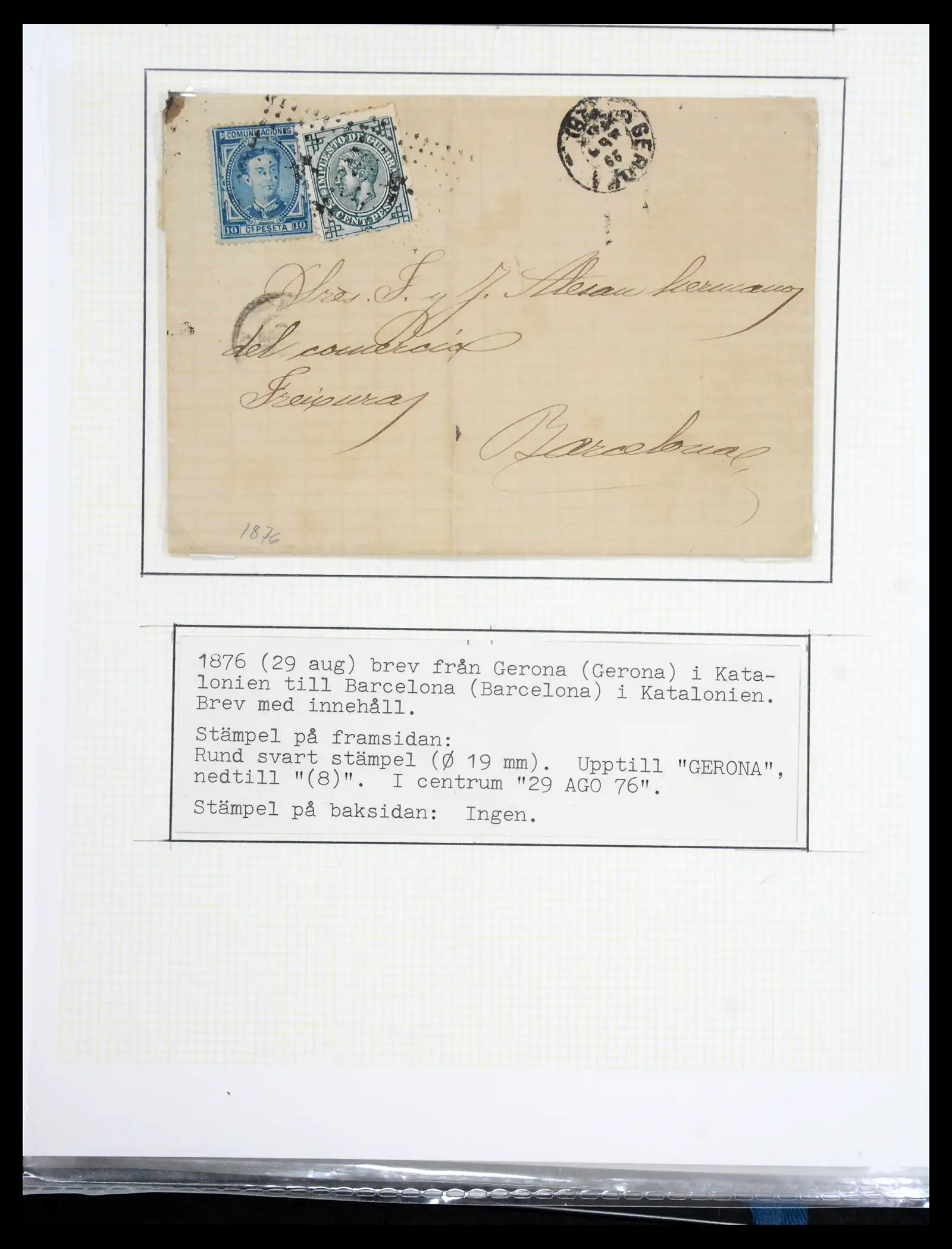 41110 0043 - Postzegelverzameling 41110 Spanje klassiek 1850-1900.