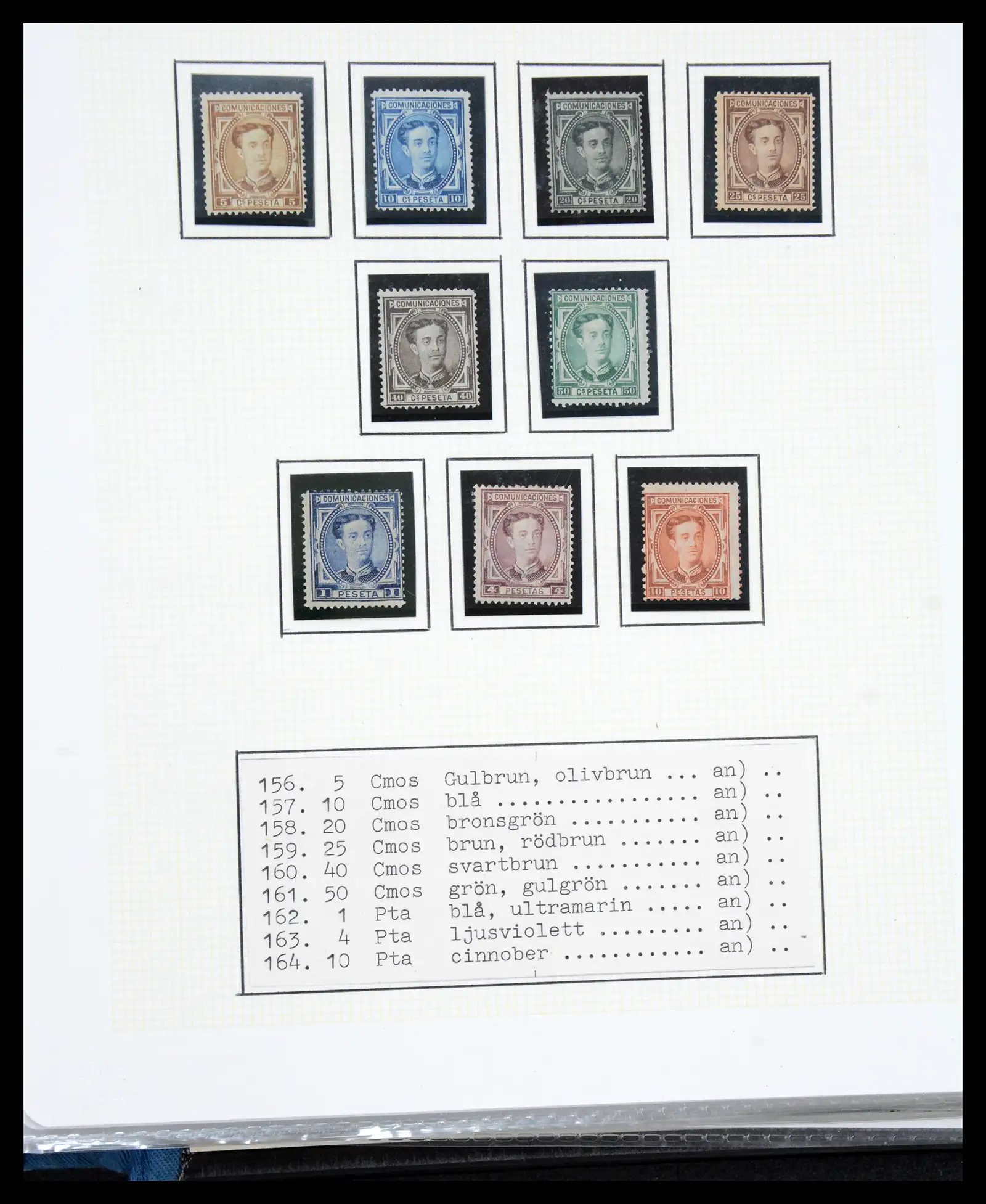 41110 0044 - Postzegelverzameling 41110 Spanje klassiek 1850-1900.