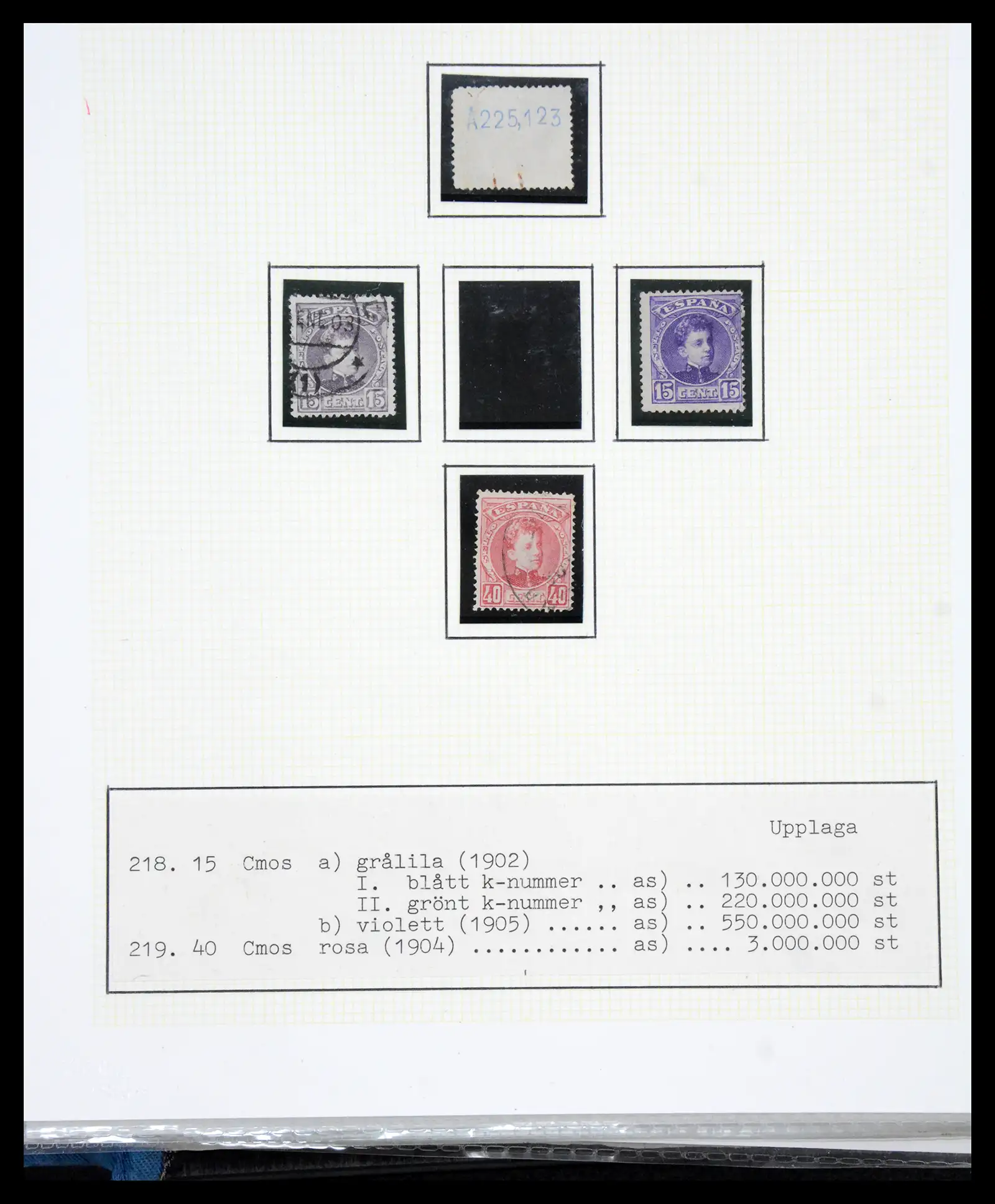 41110 0053 - Postzegelverzameling 41110 Spanje klassiek 1850-1900.