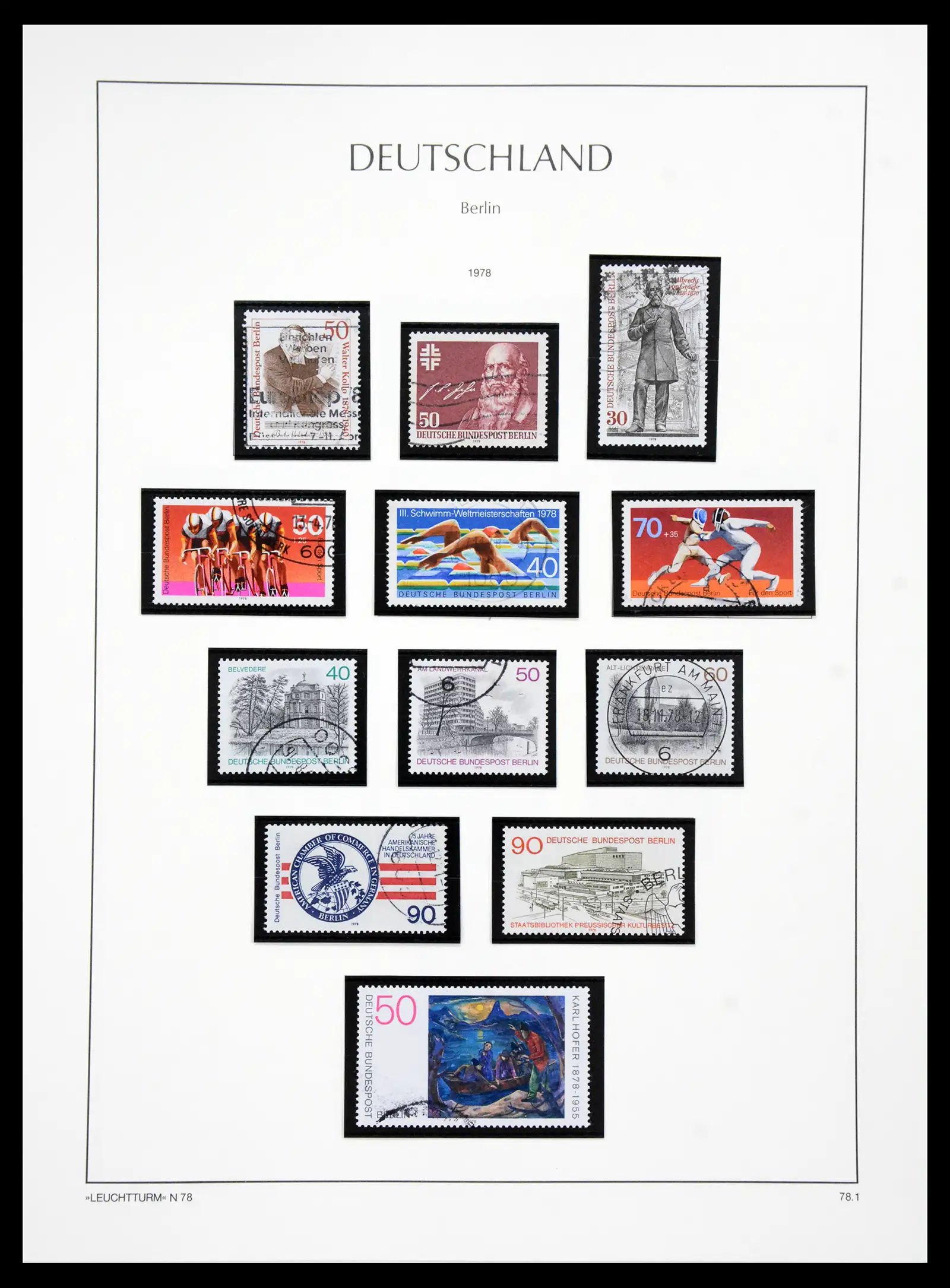 41113 0058 - Stamp collection 41113 Berlin 1948-1990 complete.