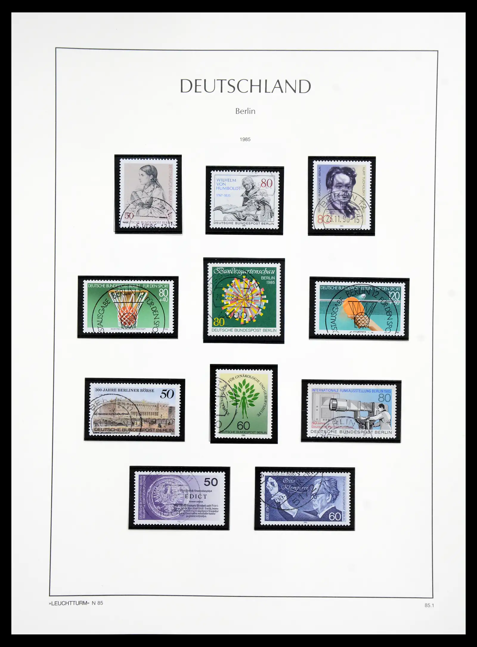 41113 0073 - Stamp collection 41113 Berlin 1948-1990 complete.