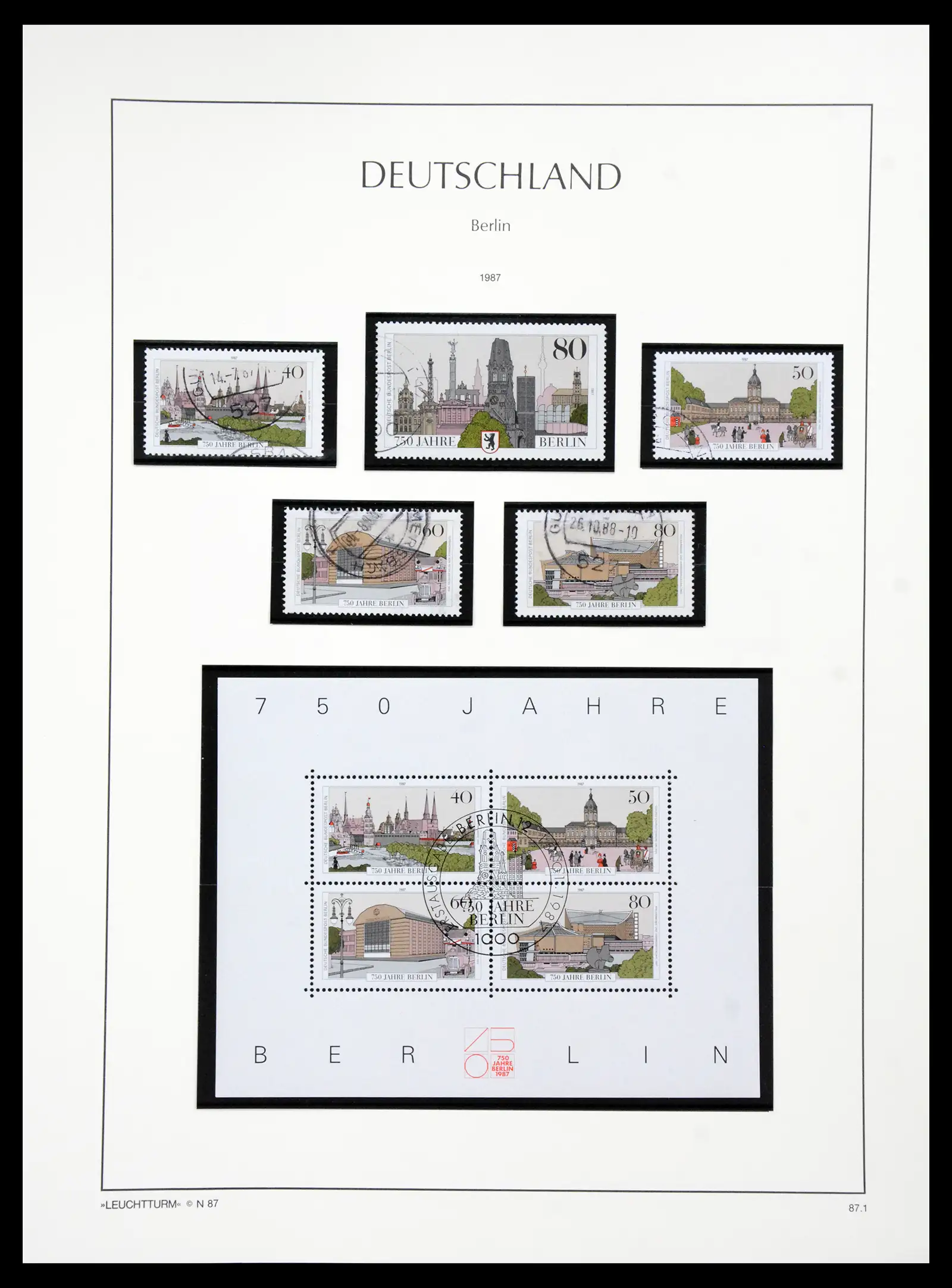 41113 0077 - Stamp collection 41113 Berlin 1948-1990 complete.