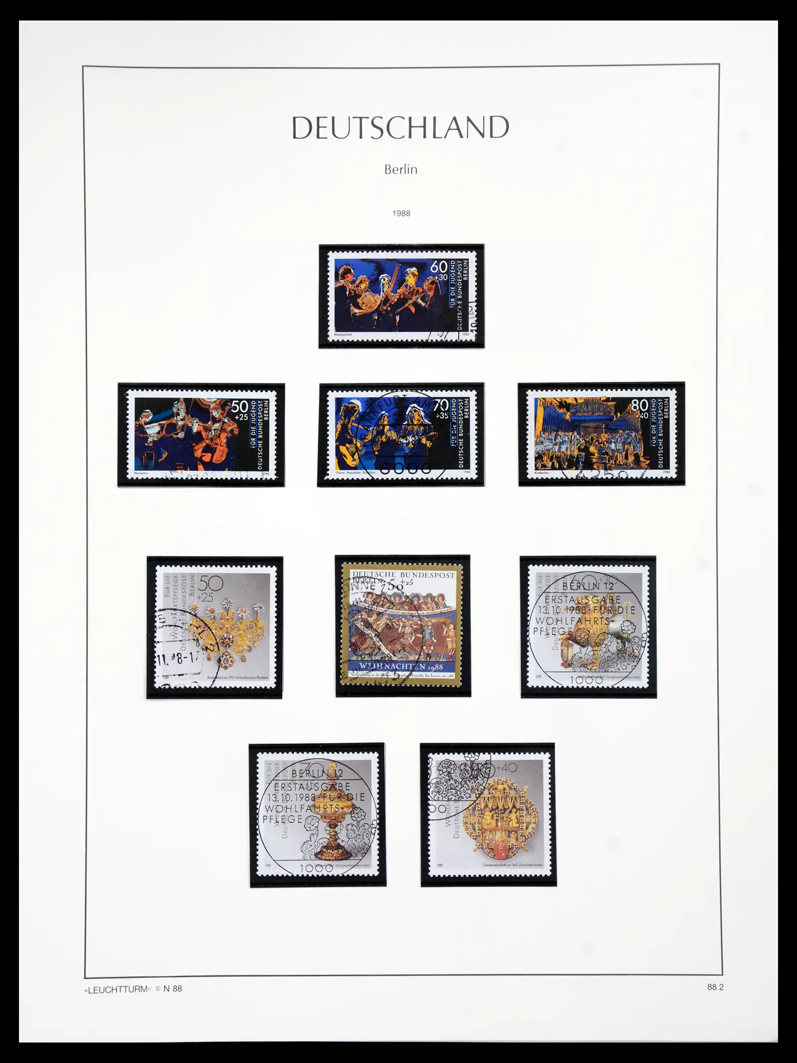 41113 0082 - Stamp collection 41113 Berlin 1948-1990 complete.
