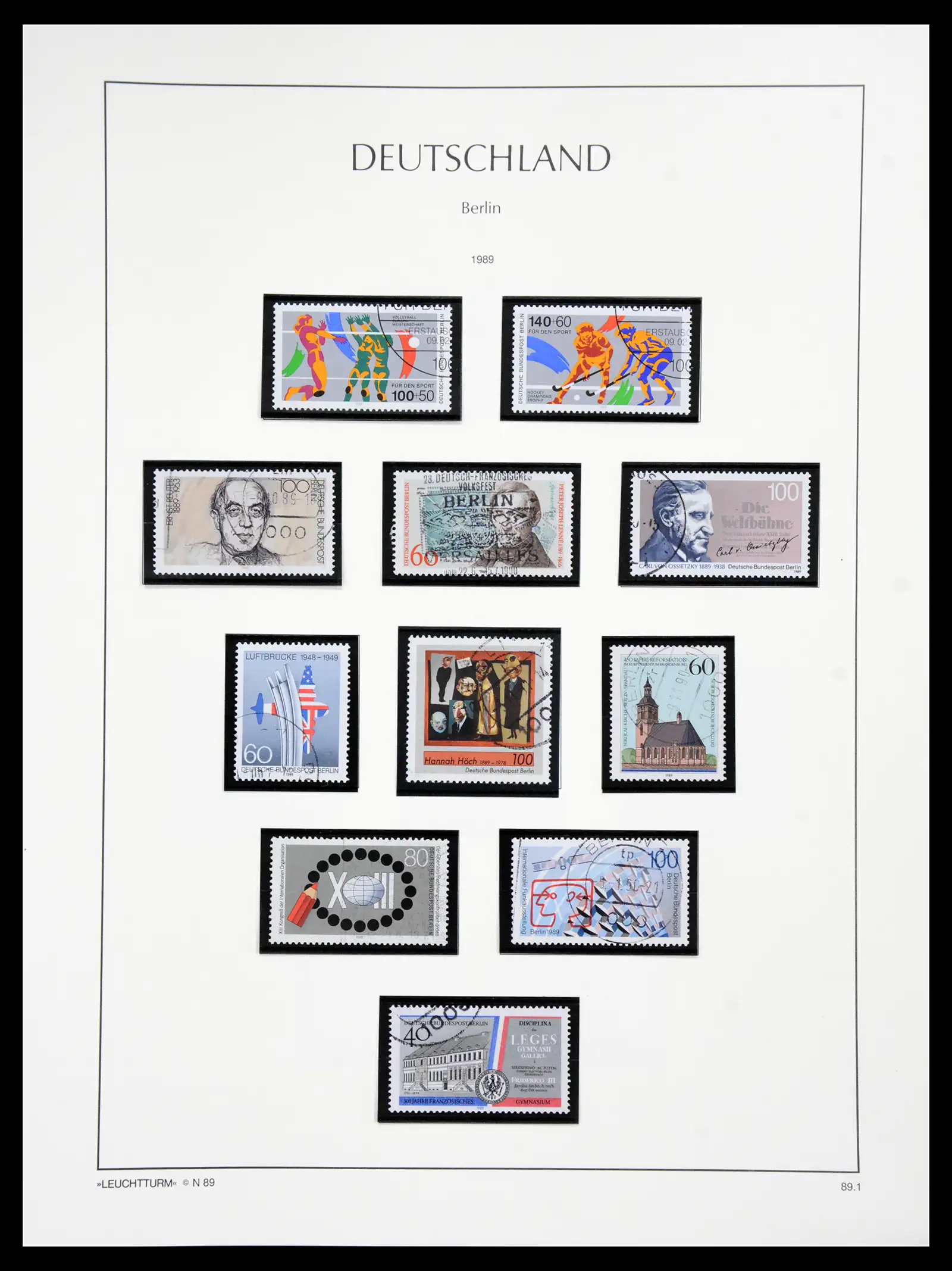 41113 0083 - Stamp collection 41113 Berlin 1948-1990 complete.