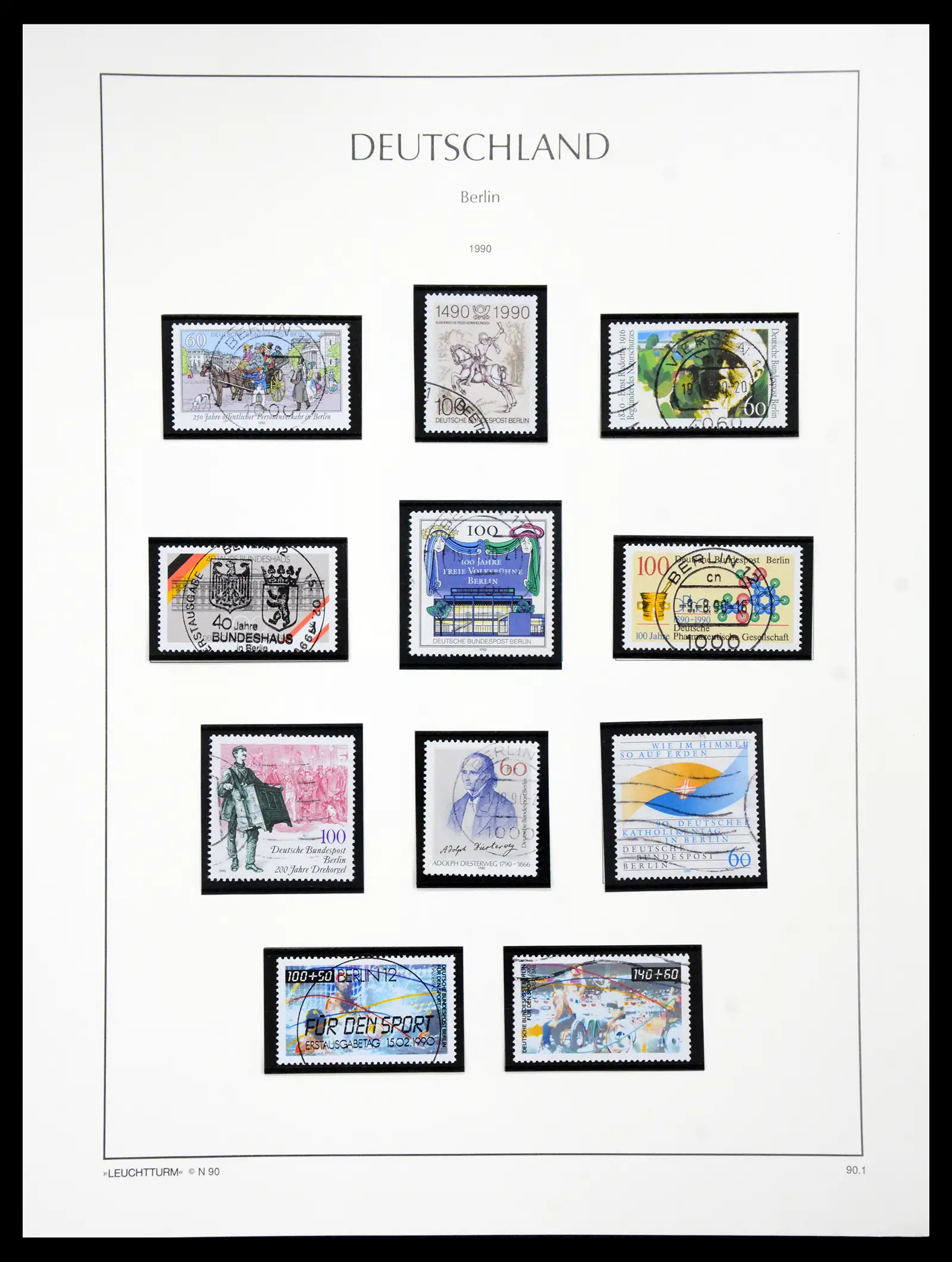 41113 0088 - Stamp collection 41113 Berlin 1948-1990 complete.