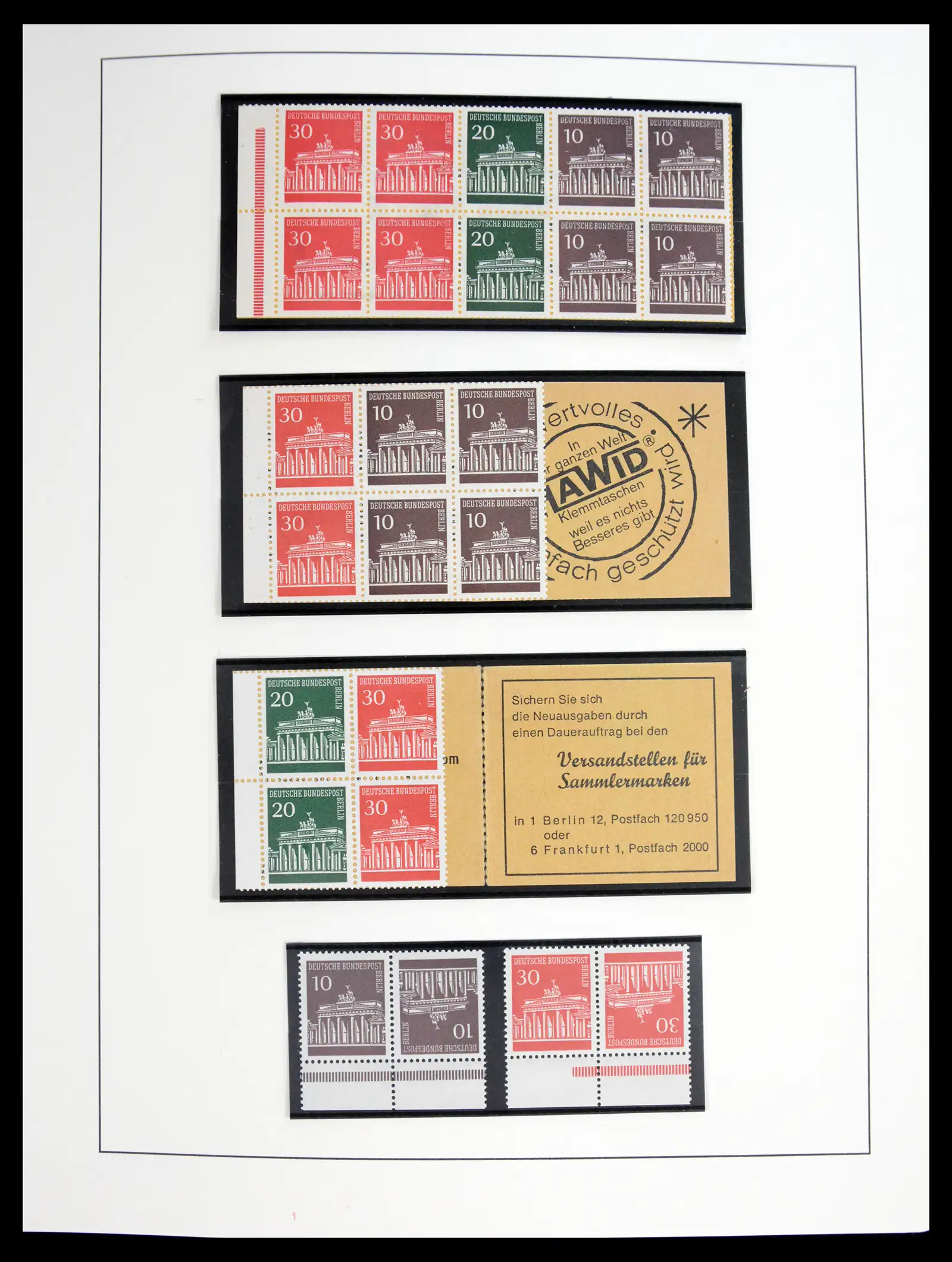 41114 0027 - Postzegelverzameling 41114 Berlijn 1948-1990 compleet.