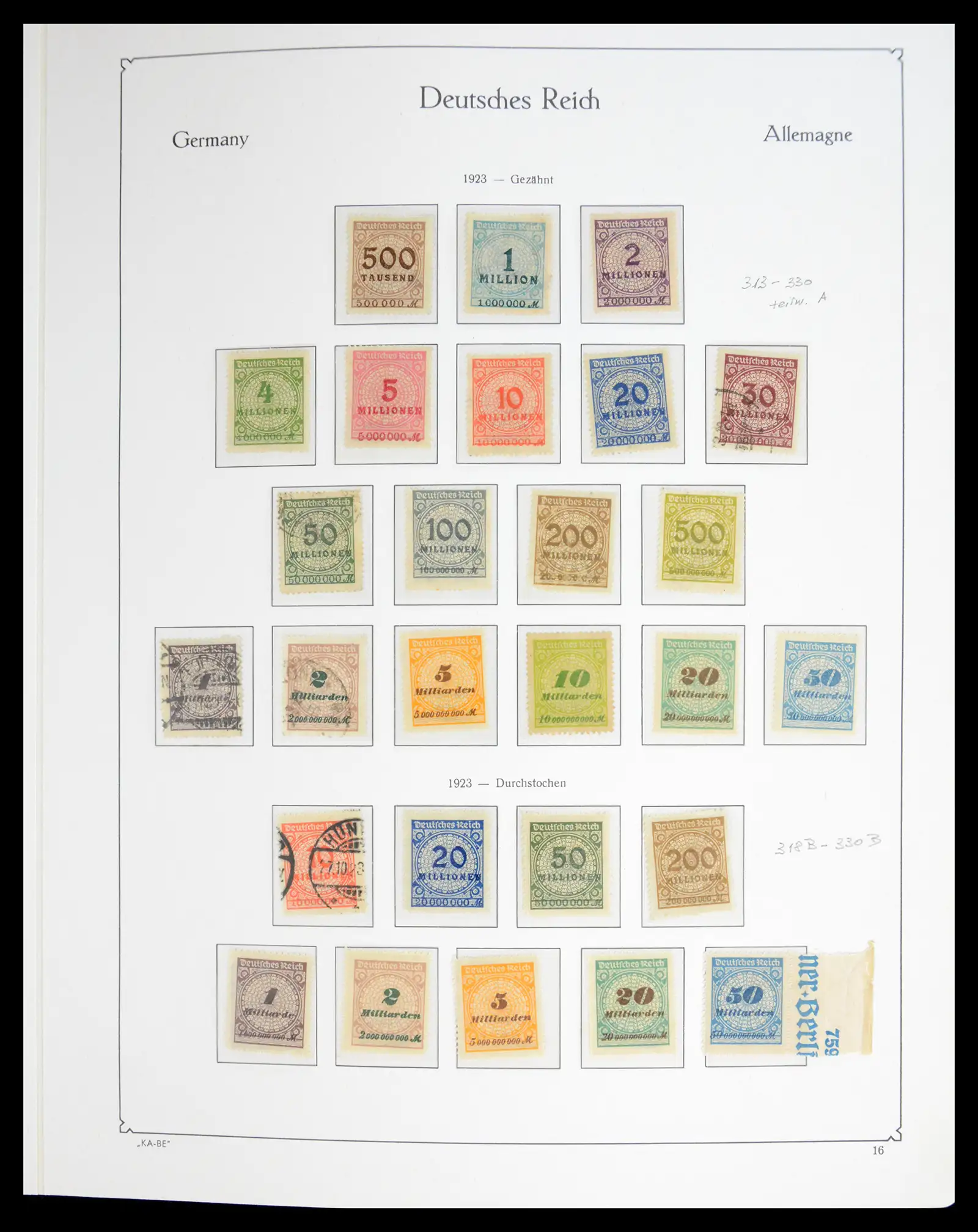 41115 0024 - Stamp collection 41115 German Reich over complete 1872-1945.