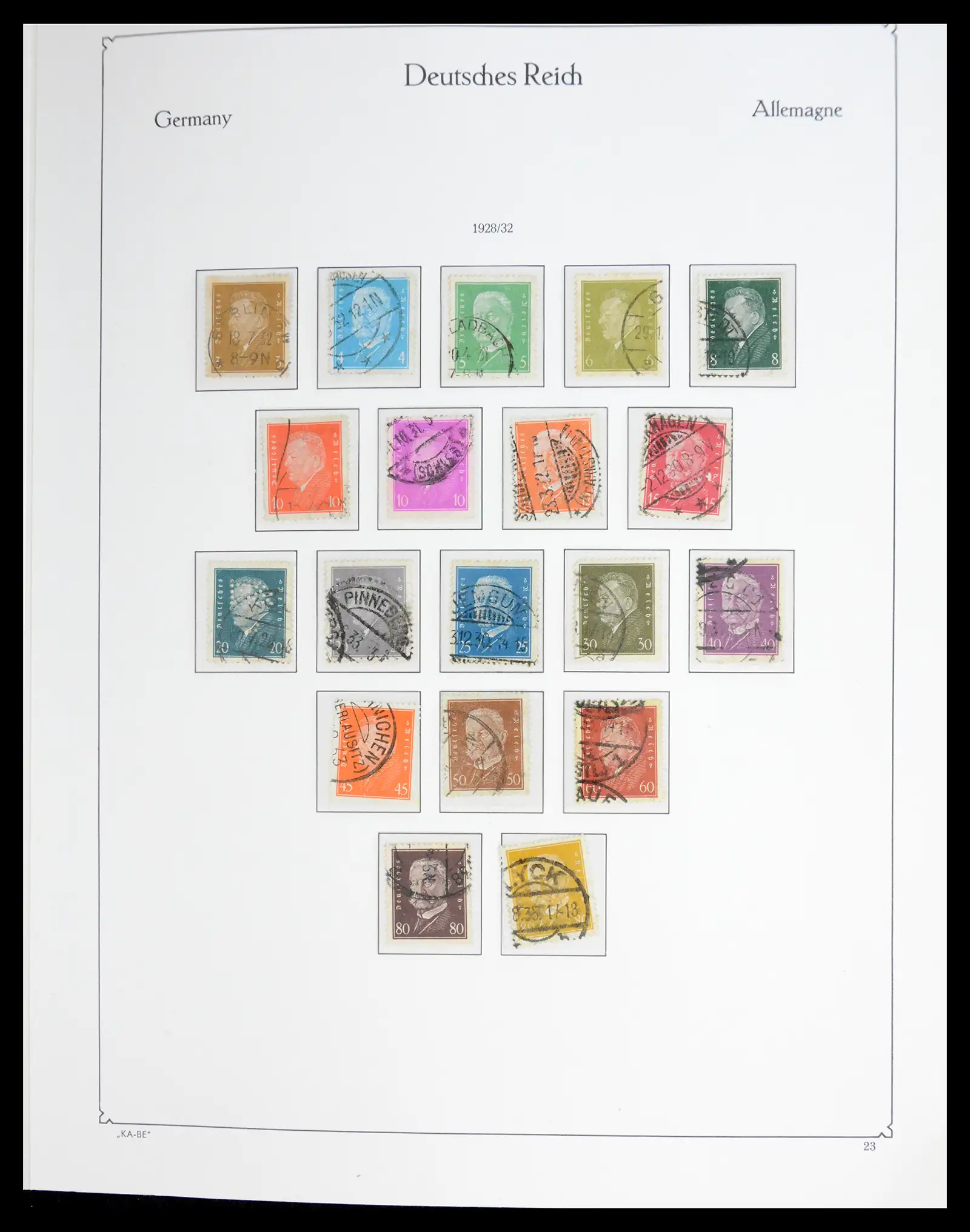 41115 0031 - Stamp collection 41115 German Reich over complete 1872-1945.