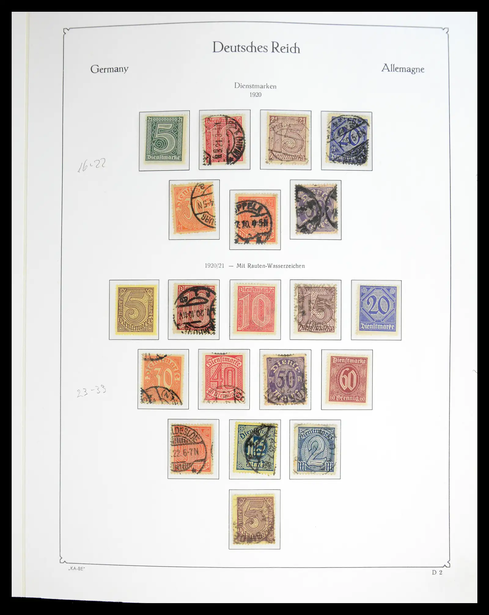 41115 0044 - Stamp collection 41115 German Reich over complete 1872-1945.