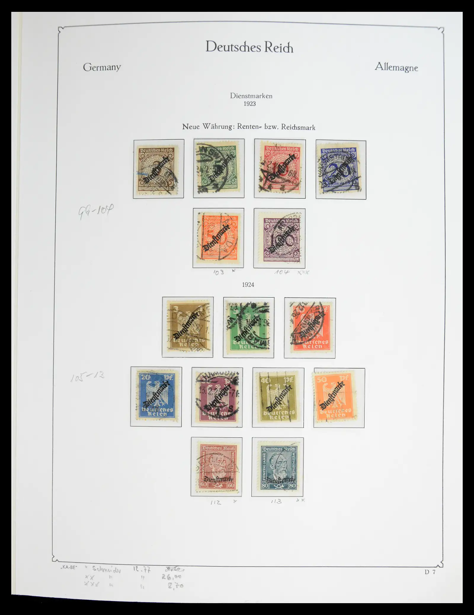 41115 0050 - Stamp collection 41115 German Reich over complete 1872-1945.
