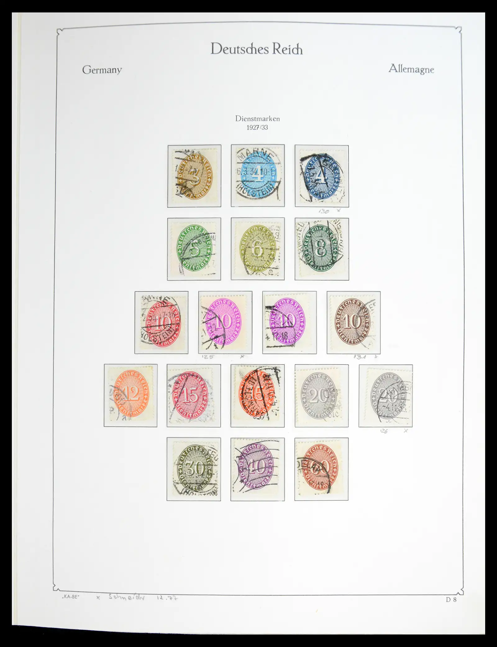 41115 0051 - Stamp collection 41115 German Reich over complete 1872-1945.