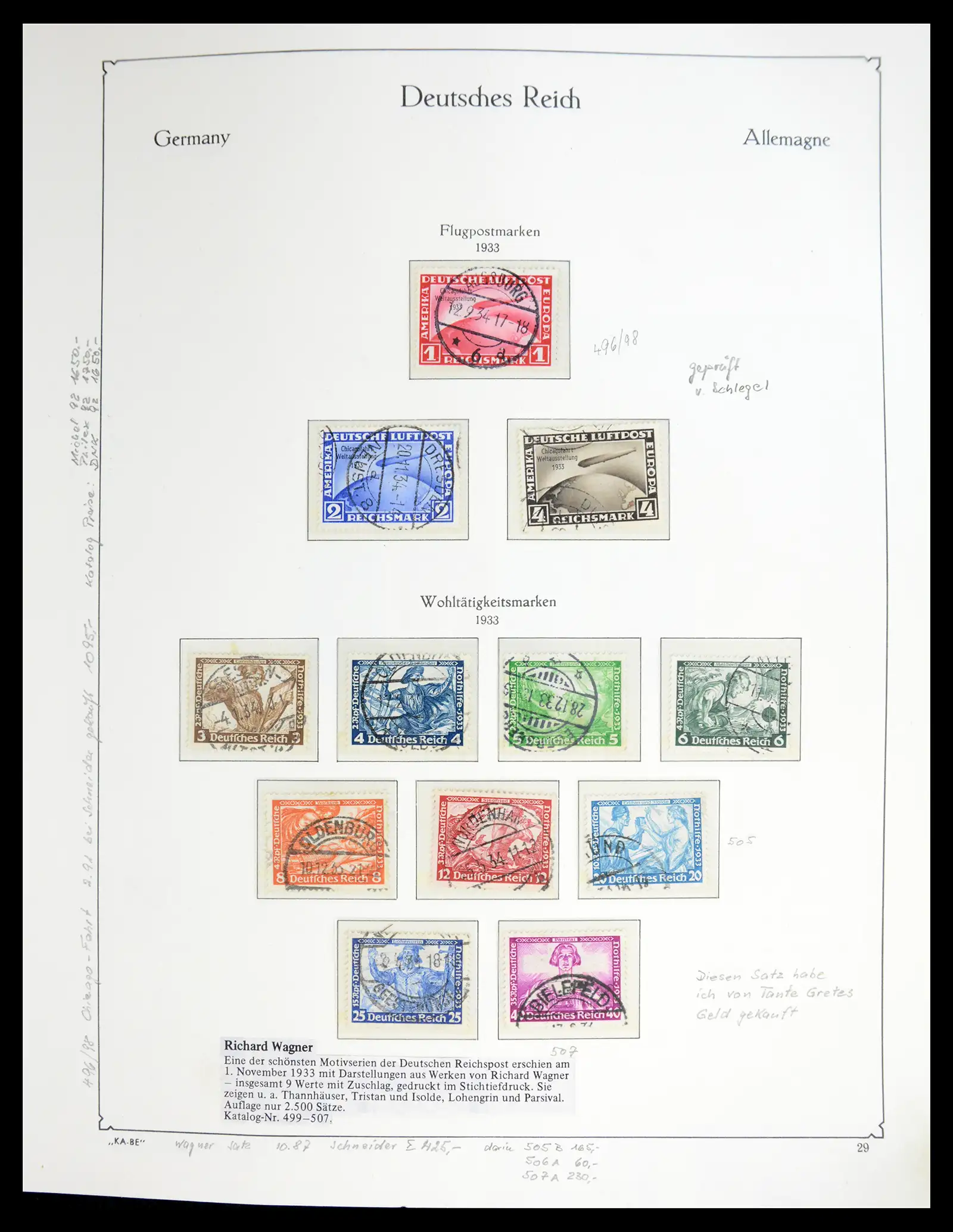 41115 0055 - Stamp collection 41115 German Reich over complete 1872-1945.