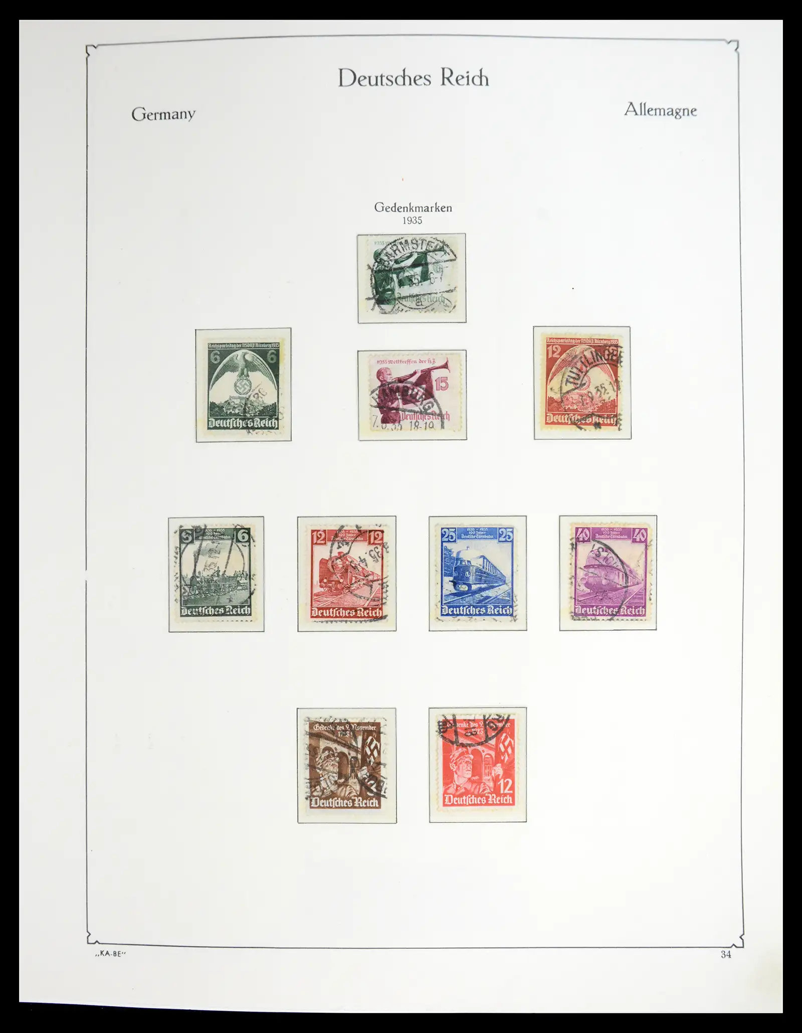 41115 0061 - Stamp collection 41115 German Reich over complete 1872-1945.