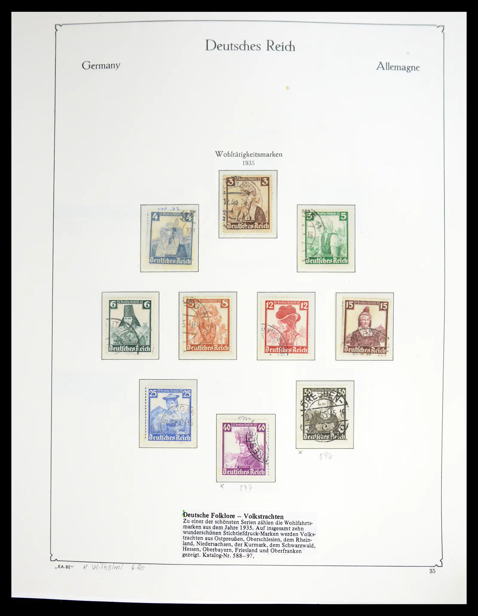 41115 0062 - Stamp collection 41115 German Reich over complete 1872-1945.