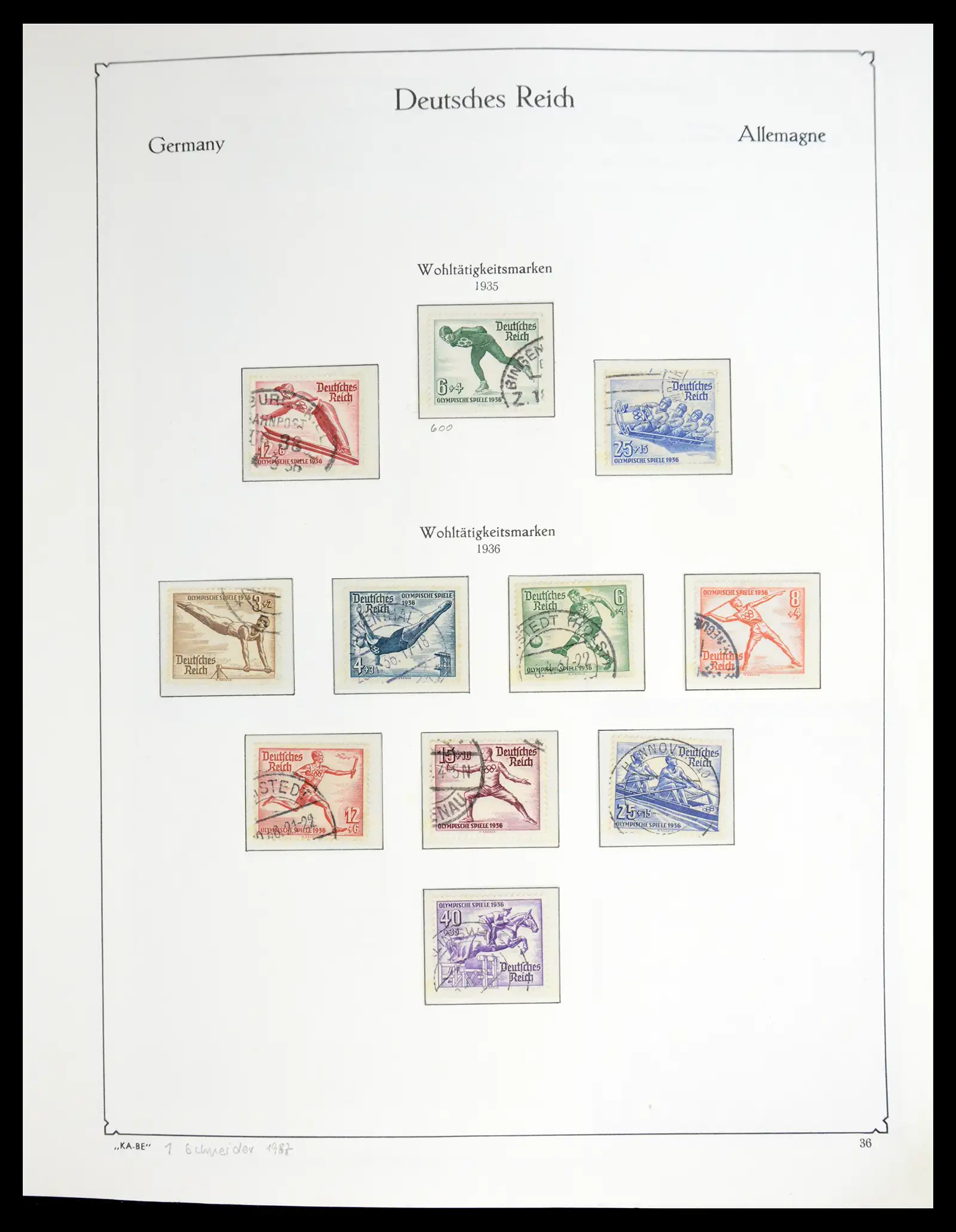 41115 0063 - Stamp collection 41115 German Reich over complete 1872-1945.