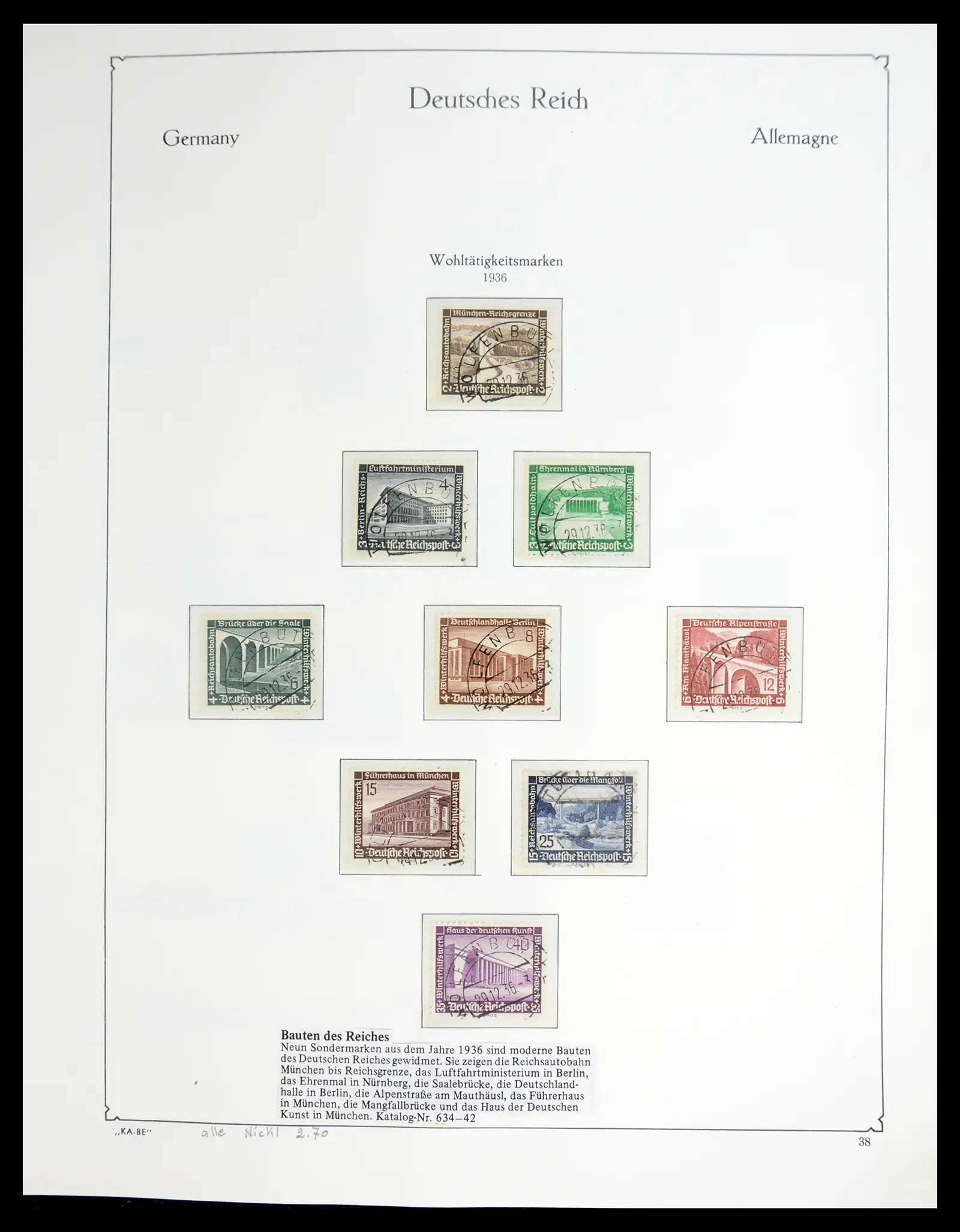 41115 0069 - Stamp collection 41115 German Reich over complete 1872-1945.