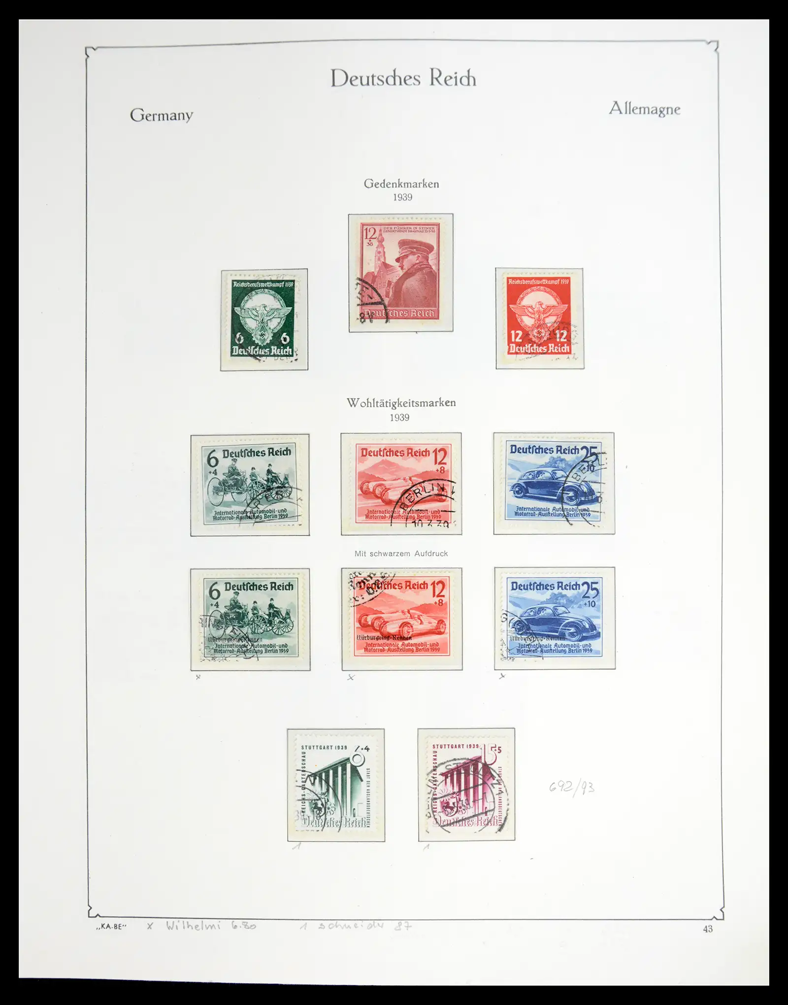 41115 0077 - Stamp collection 41115 German Reich over complete 1872-1945.