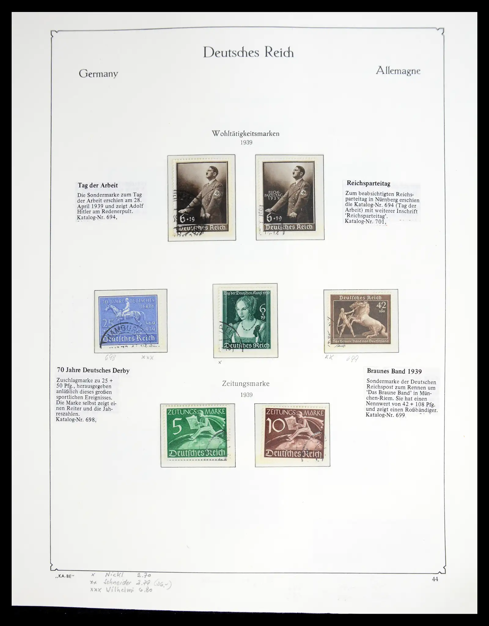41115 0078 - Stamp collection 41115 German Reich over complete 1872-1945.