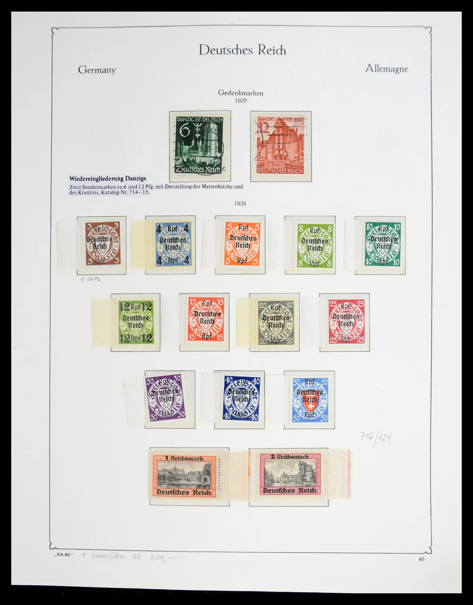 41115 0080 - Stamp collection 41115 German Reich over complete 1872-1945.