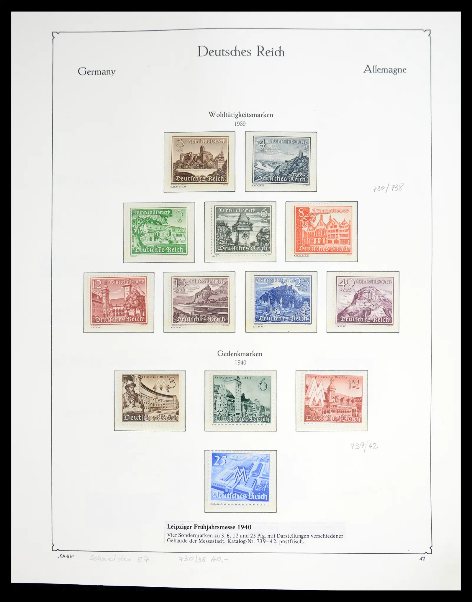 41115 0082 - Stamp collection 41115 German Reich over complete 1872-1945.