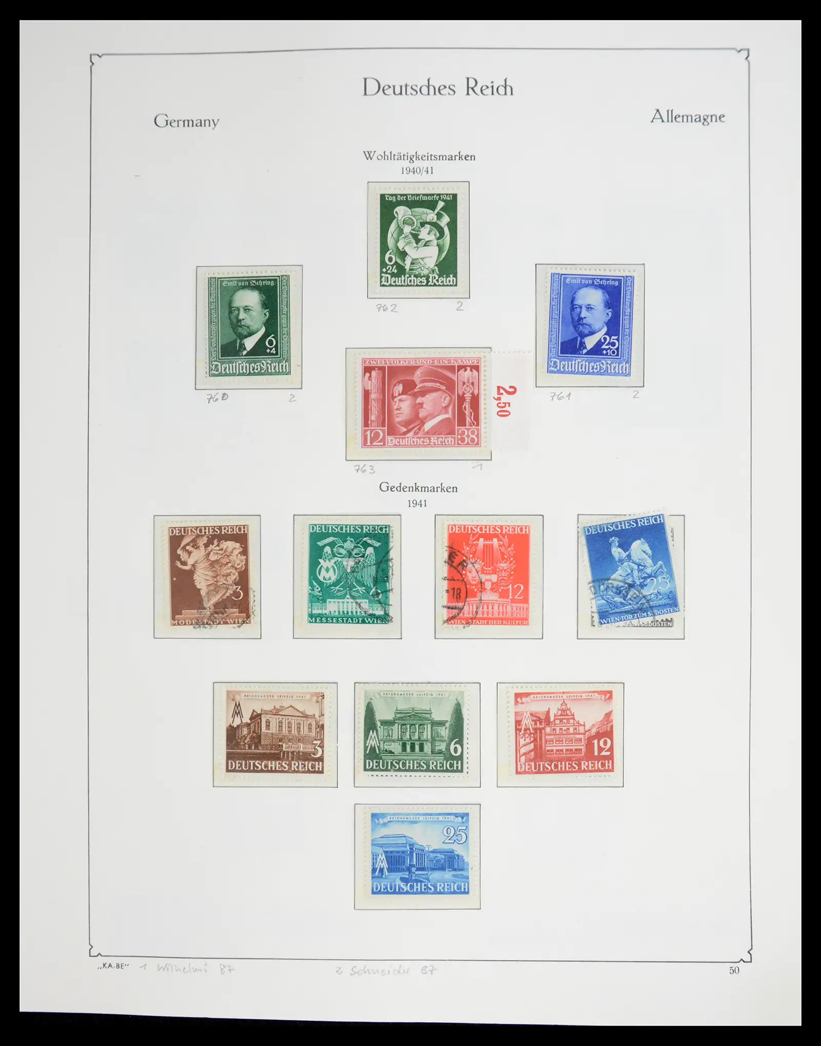 41115 0085 - Stamp collection 41115 German Reich over complete 1872-1945.