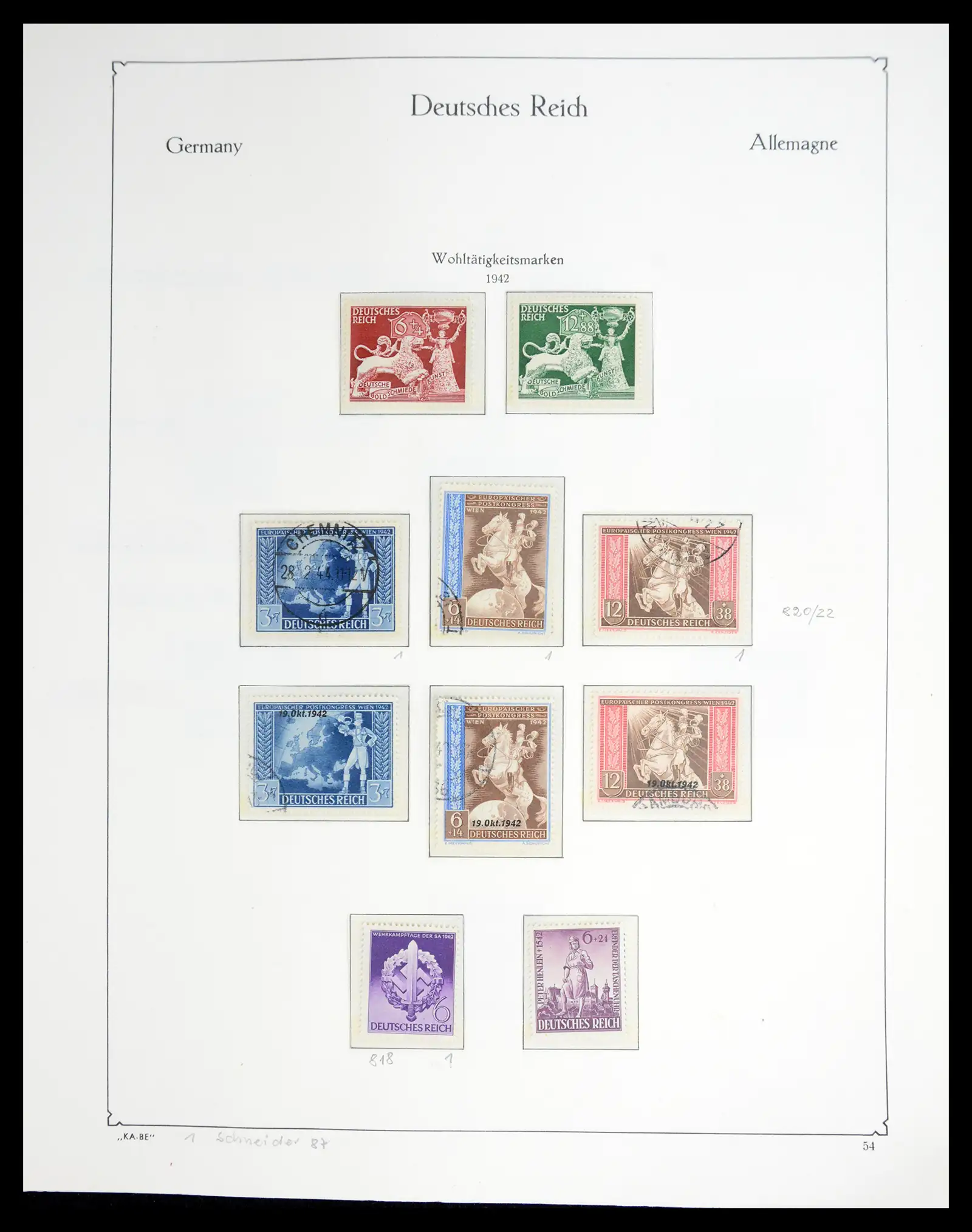 41115 0089 - Stamp collection 41115 German Reich over complete 1872-1945.