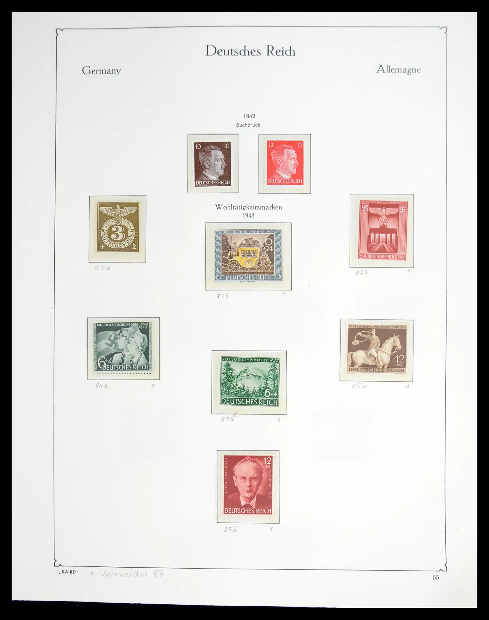 41115 0090 - Stamp collection 41115 German Reich over complete 1872-1945.