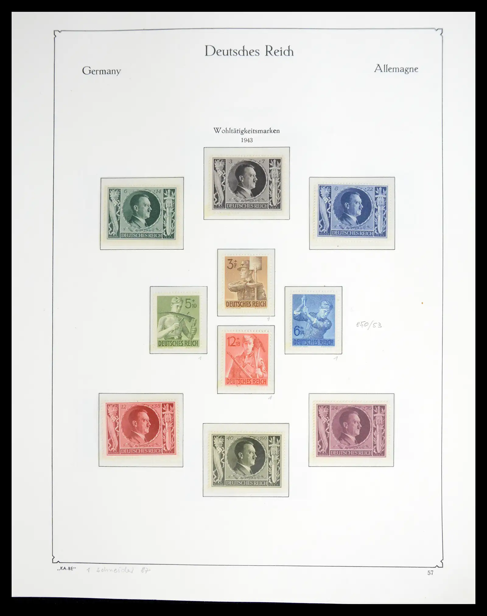 41115 0092 - Stamp collection 41115 German Reich over complete 1872-1945.