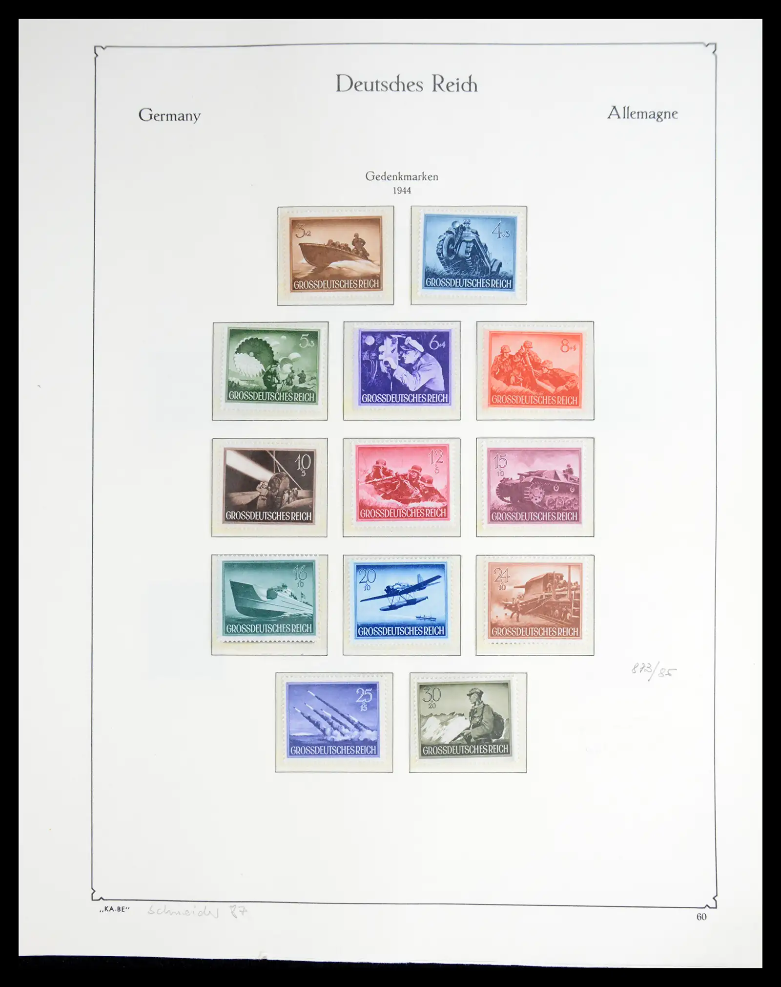 41115 0095 - Stamp collection 41115 German Reich over complete 1872-1945.