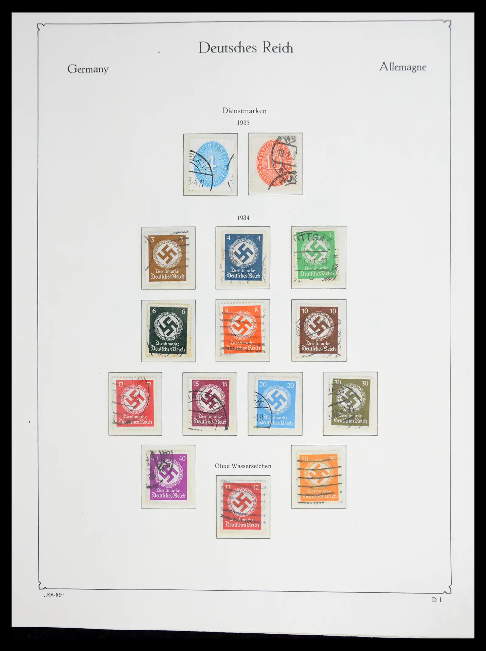 41115 0099 - Stamp collection 41115 German Reich over complete 1872-1945.