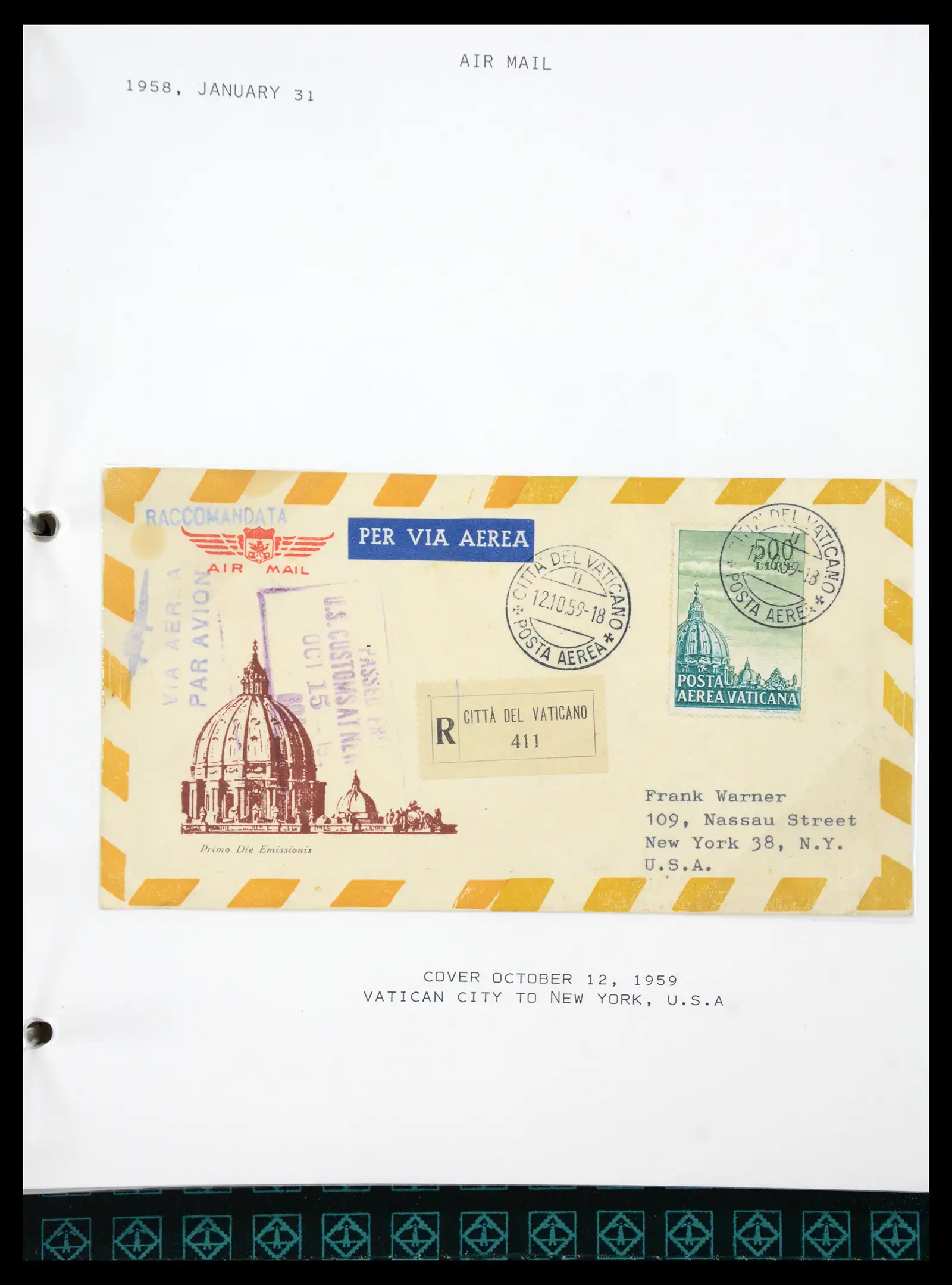 41116 0052 - Stamp collection 41116 Vatican 1929-1959.