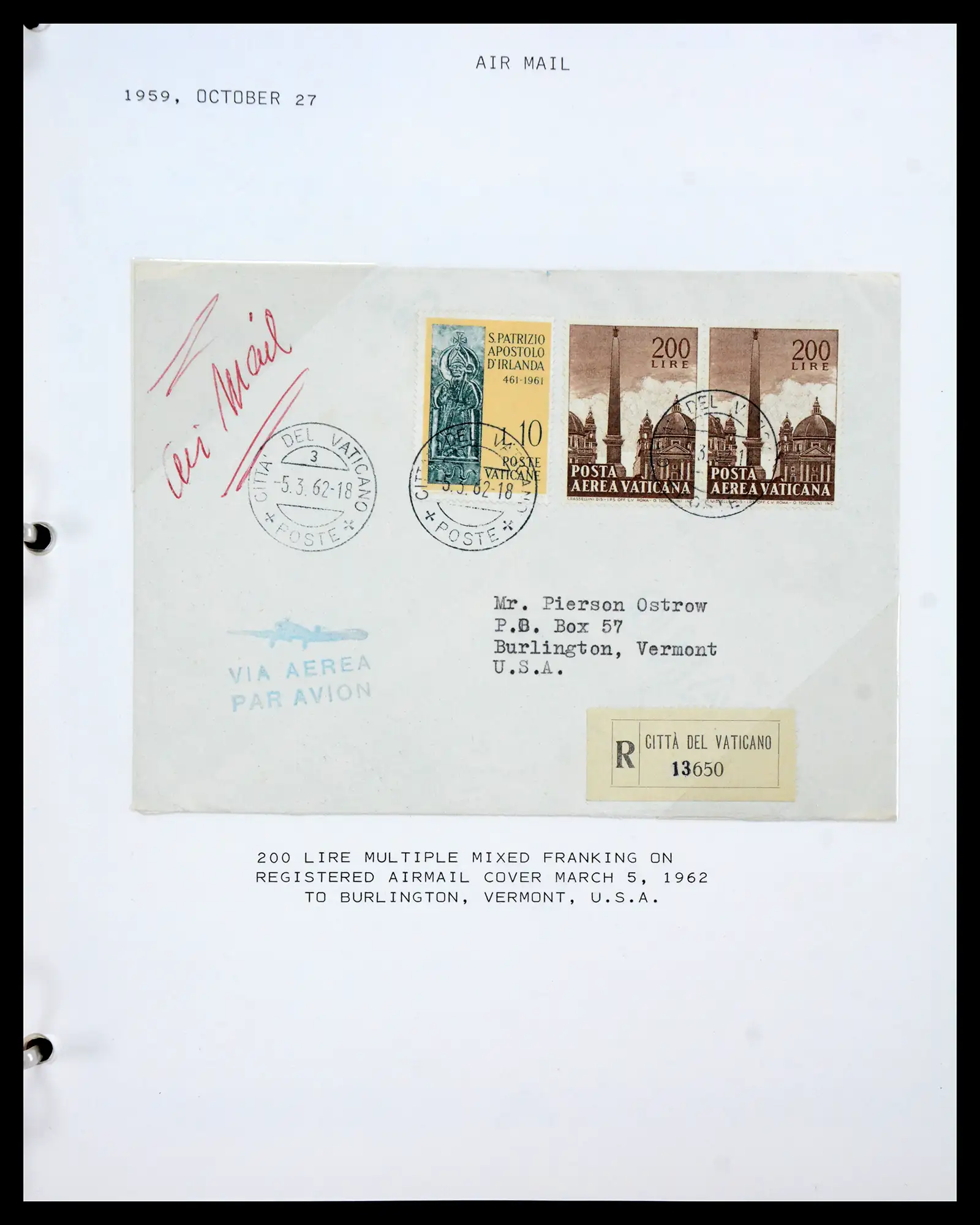 41116 0099 - Stamp collection 41116 Vatican 1929-1959.