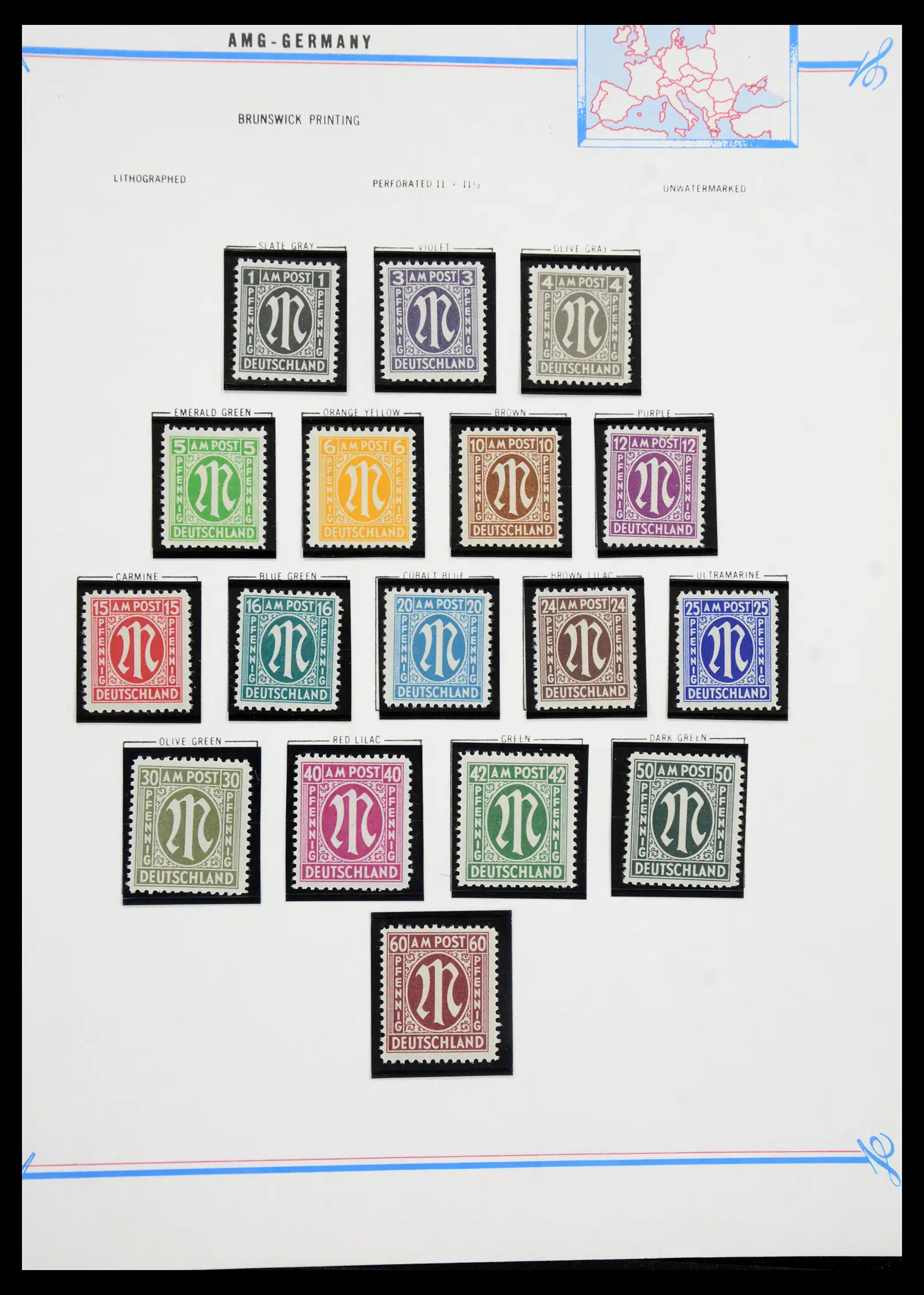 41117 0029 - Stamp collection 41117 Triest A 1945-1954.