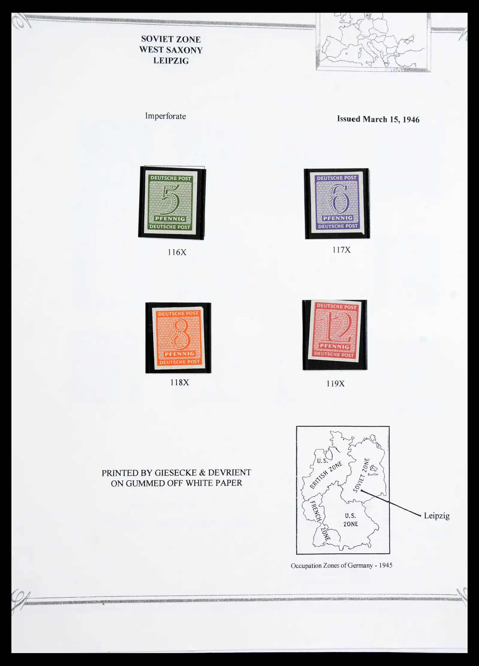 41117 0034 - Stamp collection 41117 Triest A 1945-1954.