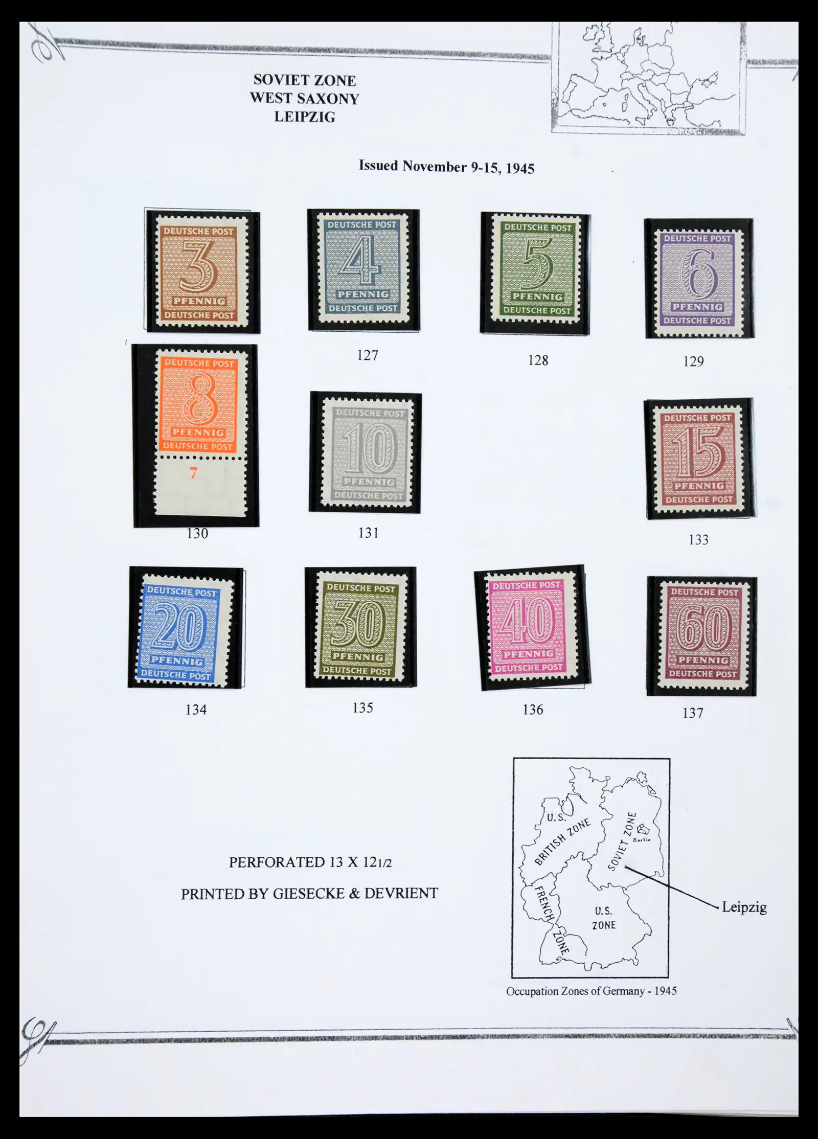 41117 0035 - Stamp collection 41117 Triest A 1945-1954.