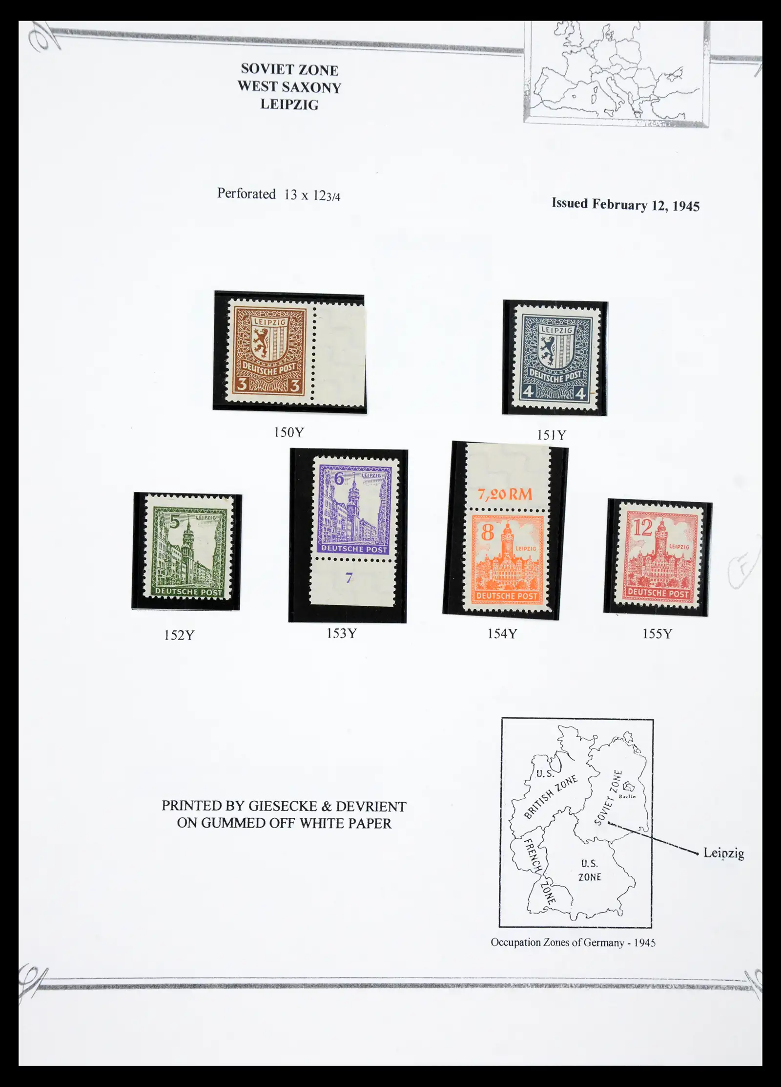41117 0037 - Stamp collection 41117 Triest A 1945-1954.