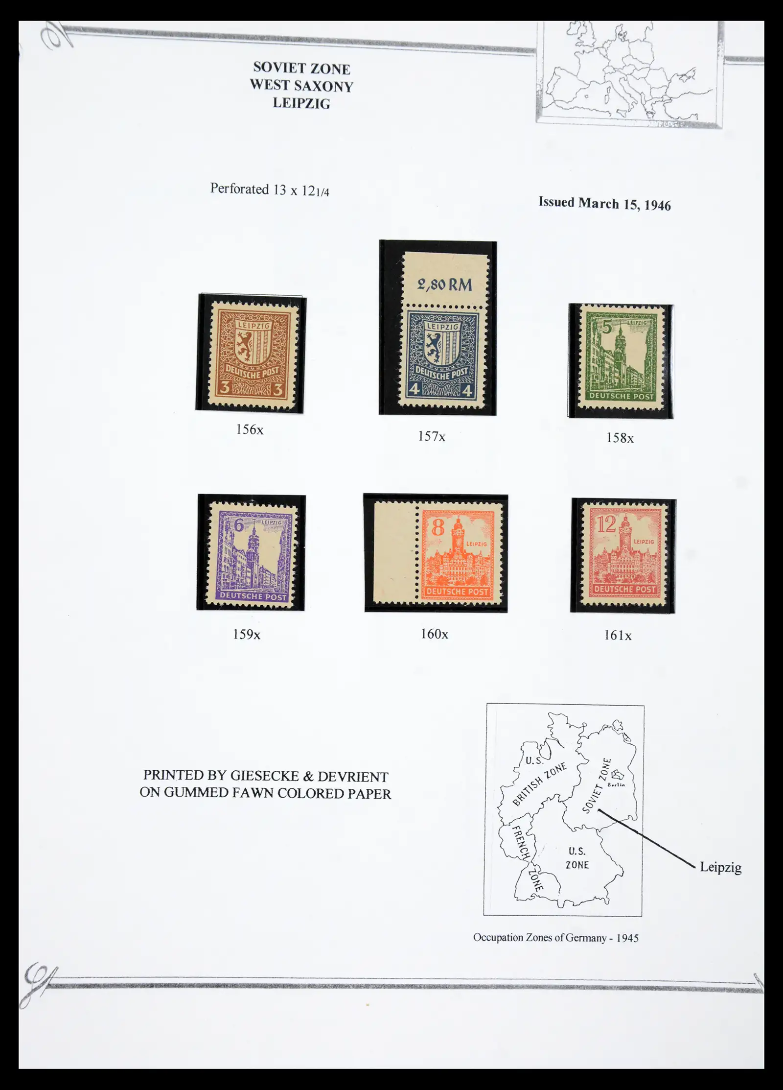 41117 0038 - Stamp collection 41117 Triest A 1945-1954.