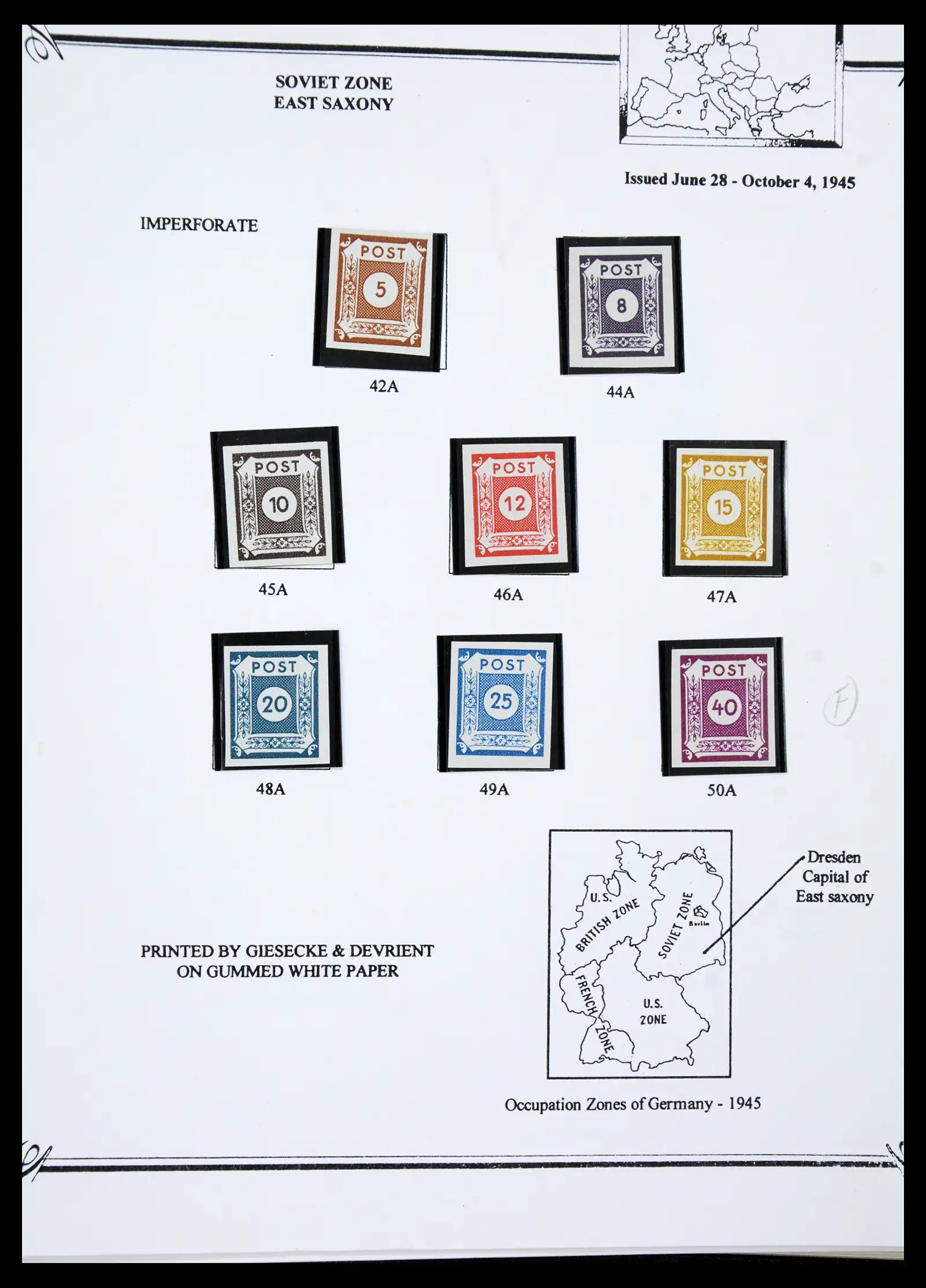 41117 0039 - Stamp collection 41117 Triest A 1945-1954.