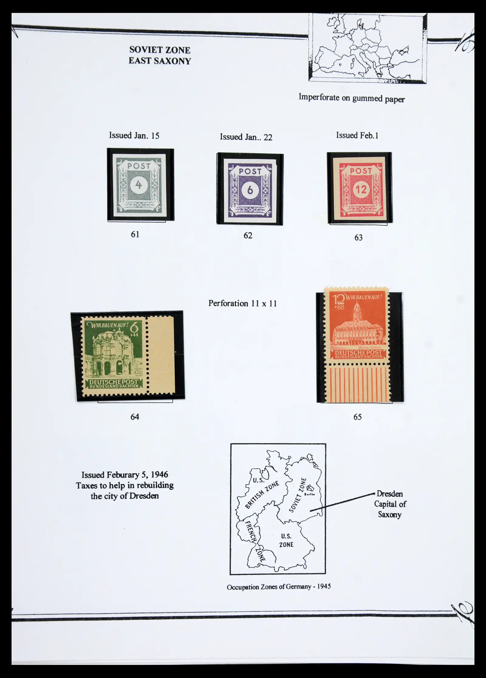 41117 0042 - Stamp collection 41117 Triest A 1945-1954.