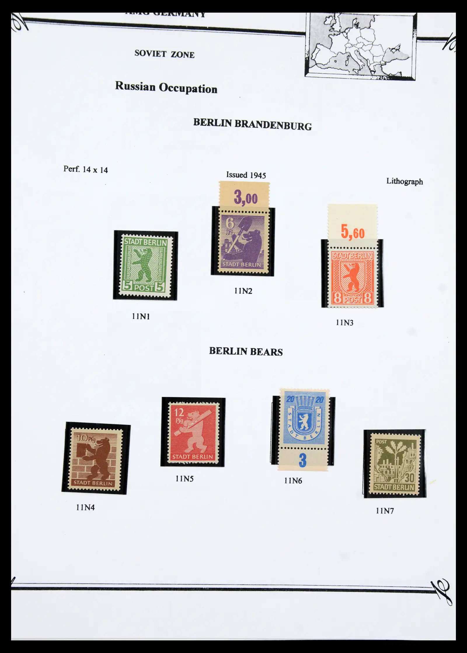41117 0043 - Stamp collection 41117 Triest A 1945-1954.