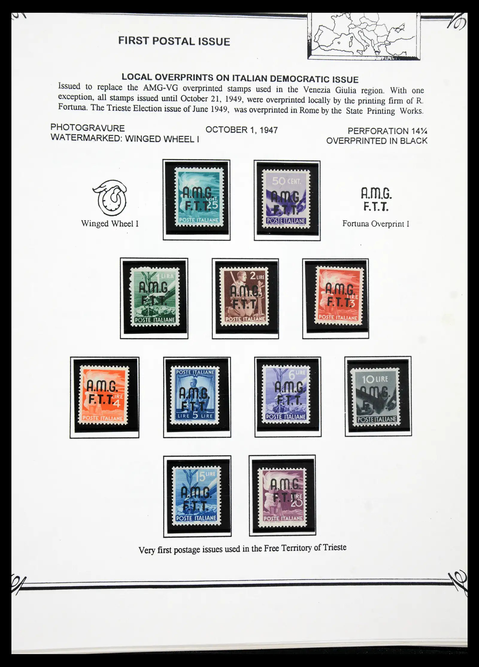 41117 0050 - Stamp collection 41117 Triest A 1945-1954.