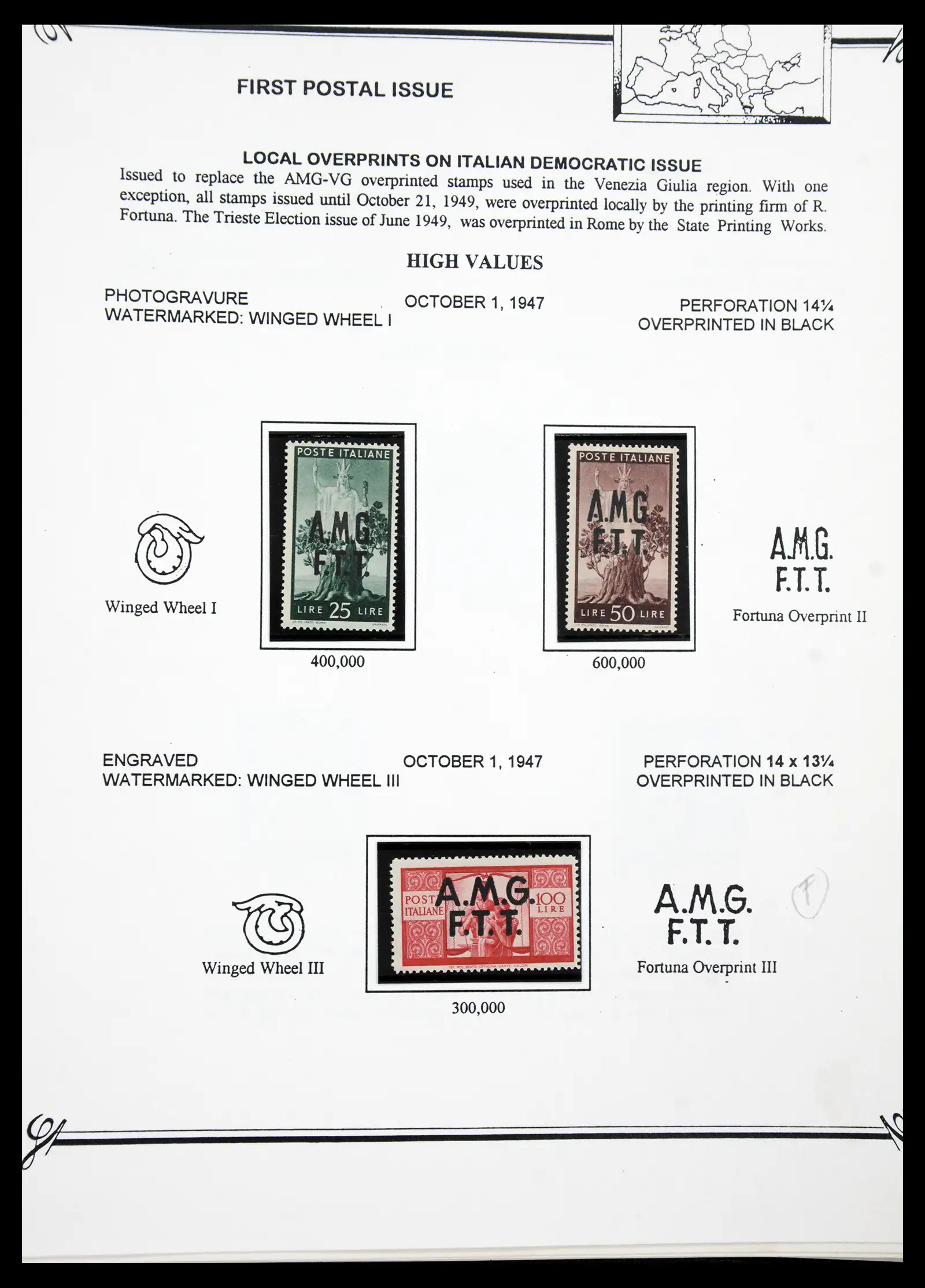 41117 0051 - Stamp collection 41117 Triest A 1945-1954.